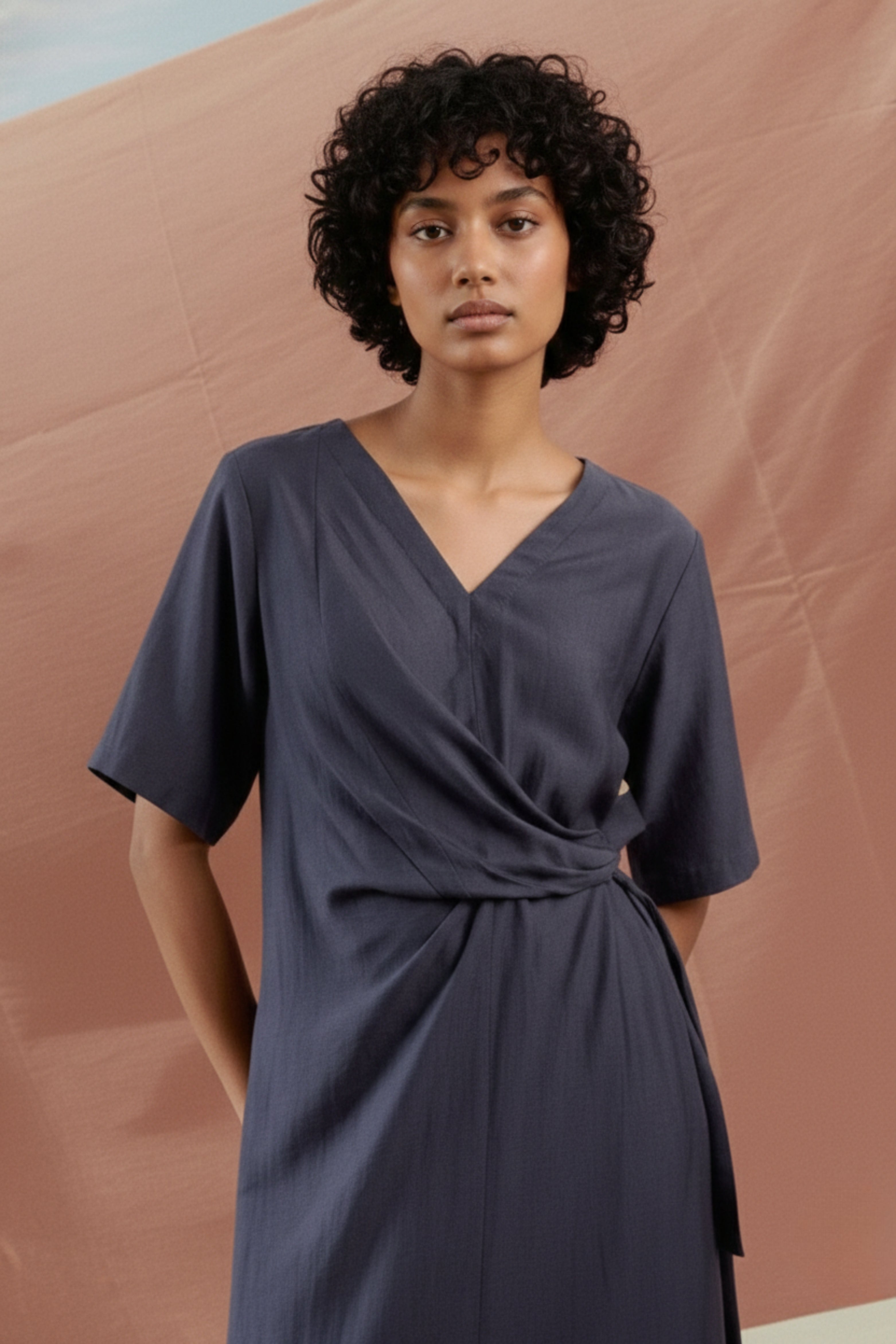 EDEN NAVY DRESS