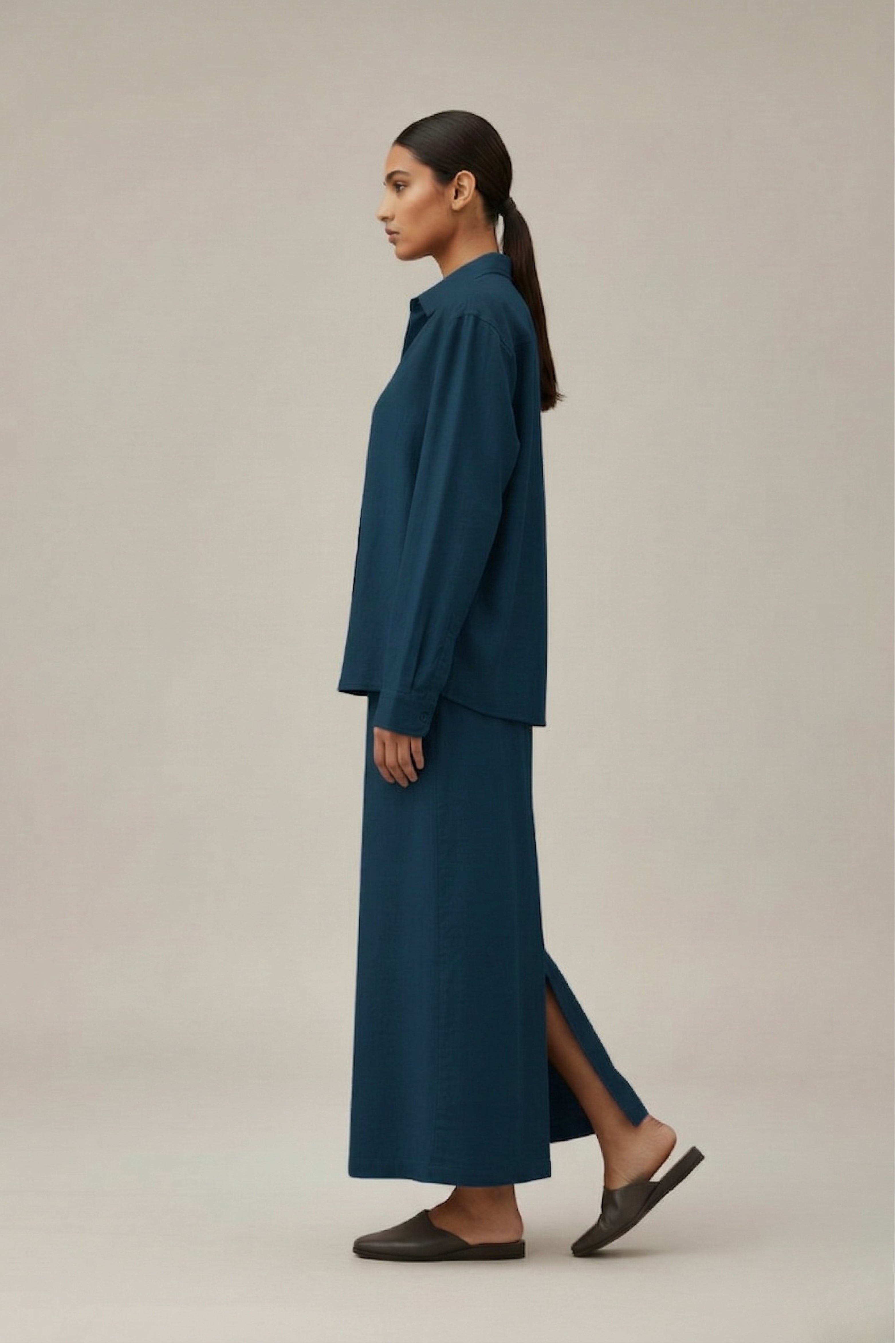 ABBY MIDNIGHT BLUE SKIRT