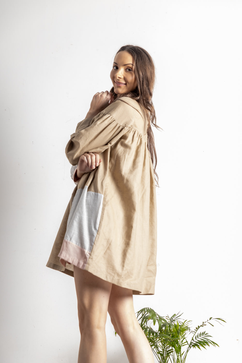 TYANA GATHERED DRESS