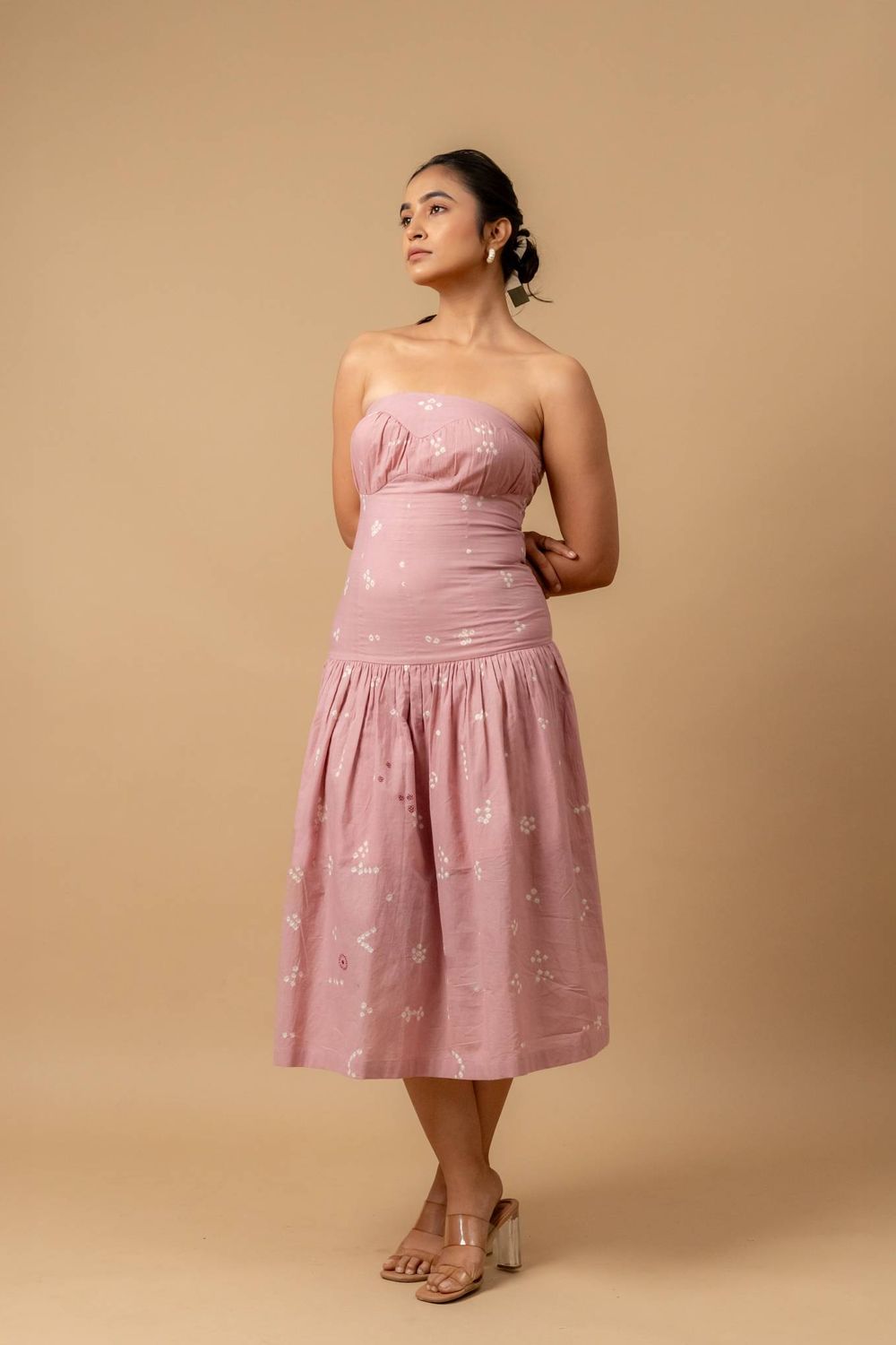BELLBLUSH BANDHANI DRESS