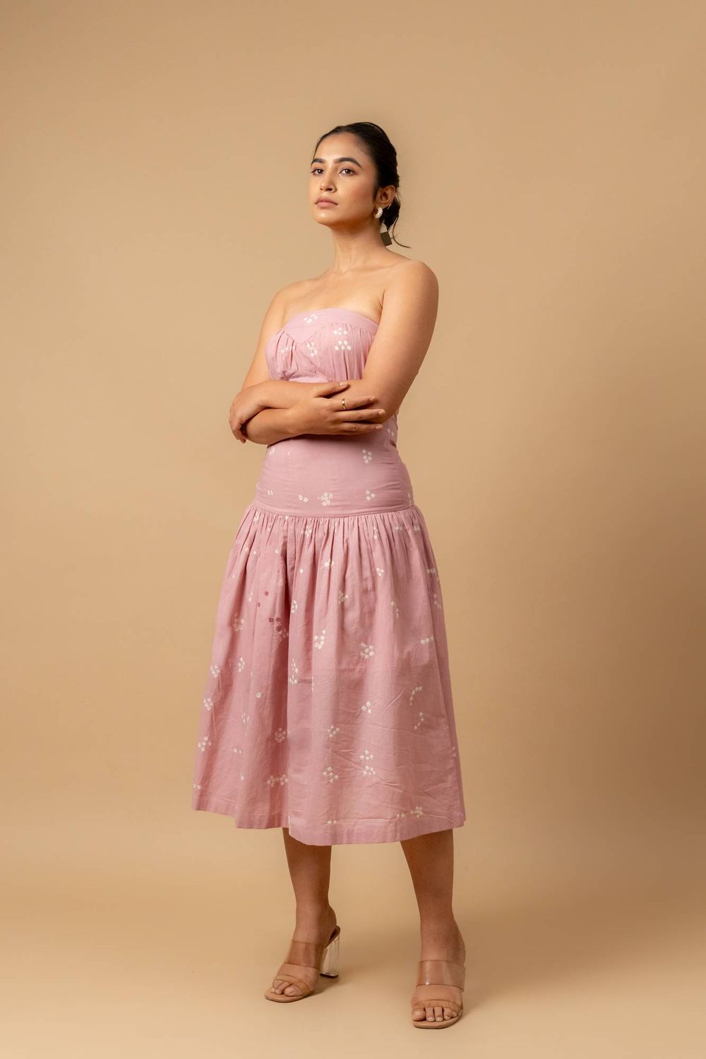 BELLBLUSH BANDHANI DRESS