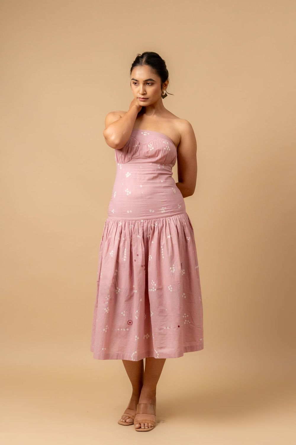 BELLBLUSH BANDHANI DRESS