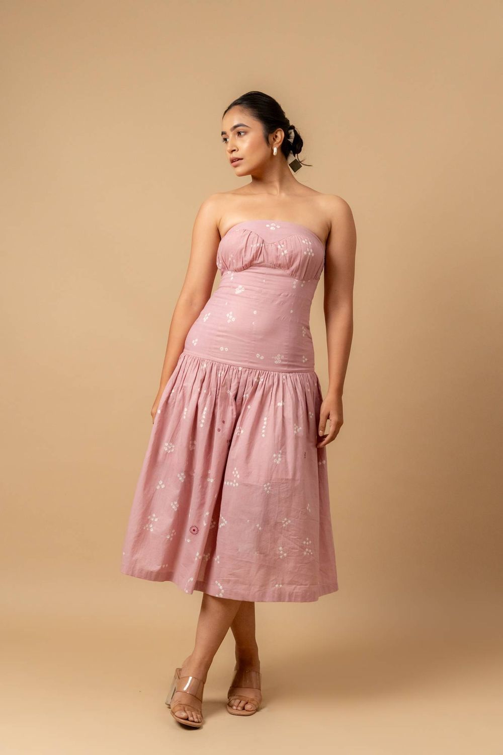 BELLBLUSH BANDHANI DRESS
