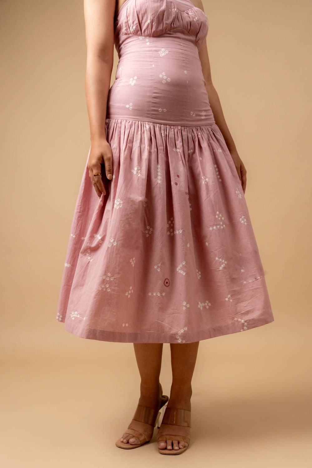 BELLBLUSH BANDHANI DRESS