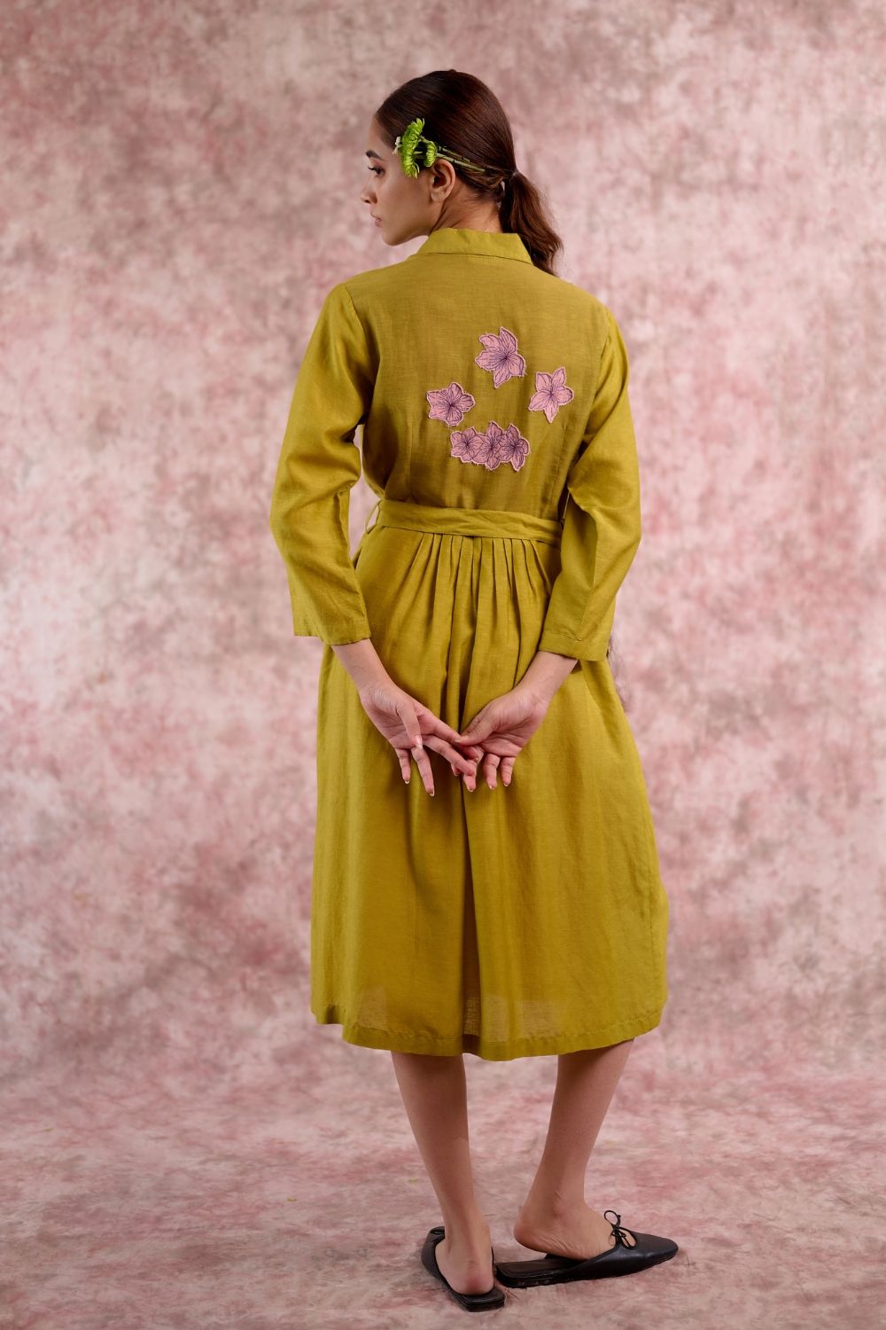 CAROLLE EMBROIDERED DRESS