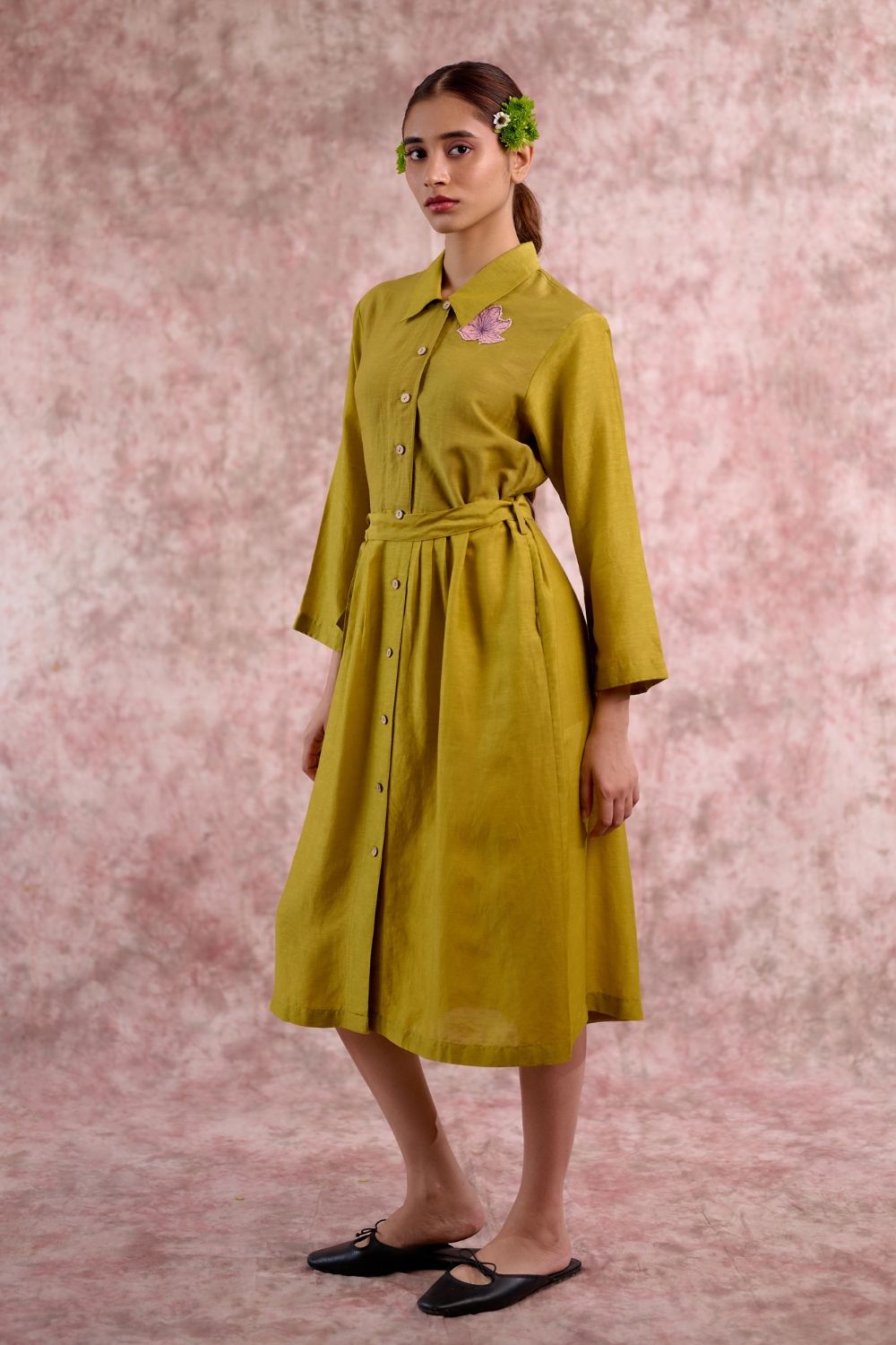 CAROLLE EMBROIDERED DRESS