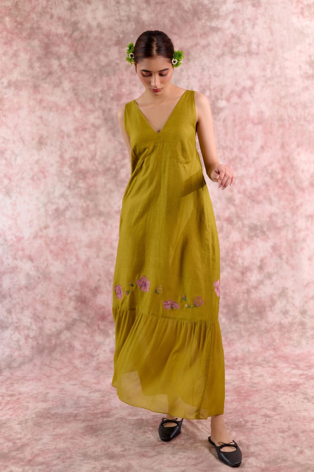 IRIS EMBROIDERED DRESS