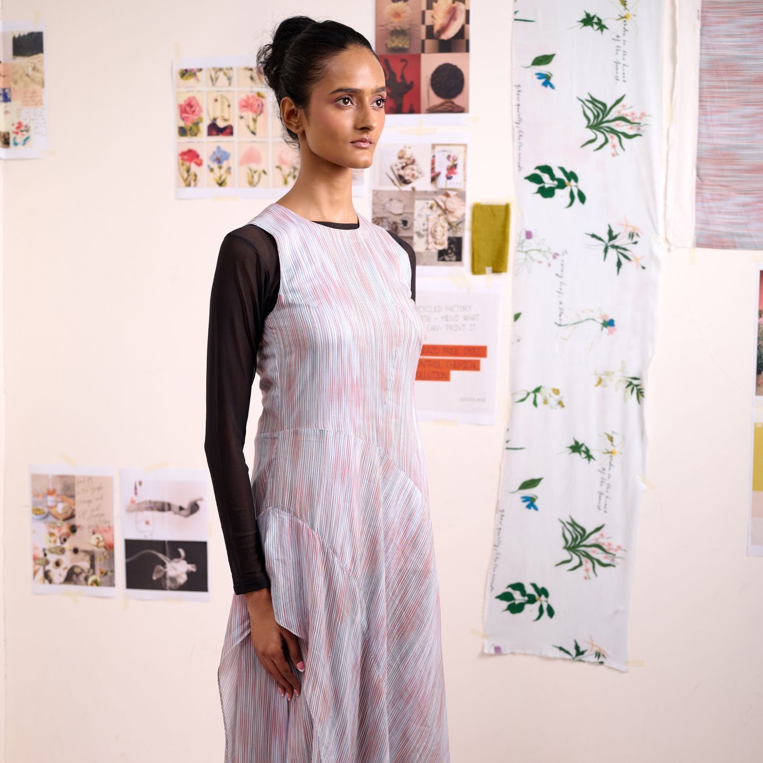 HERON STRIPE DRESS