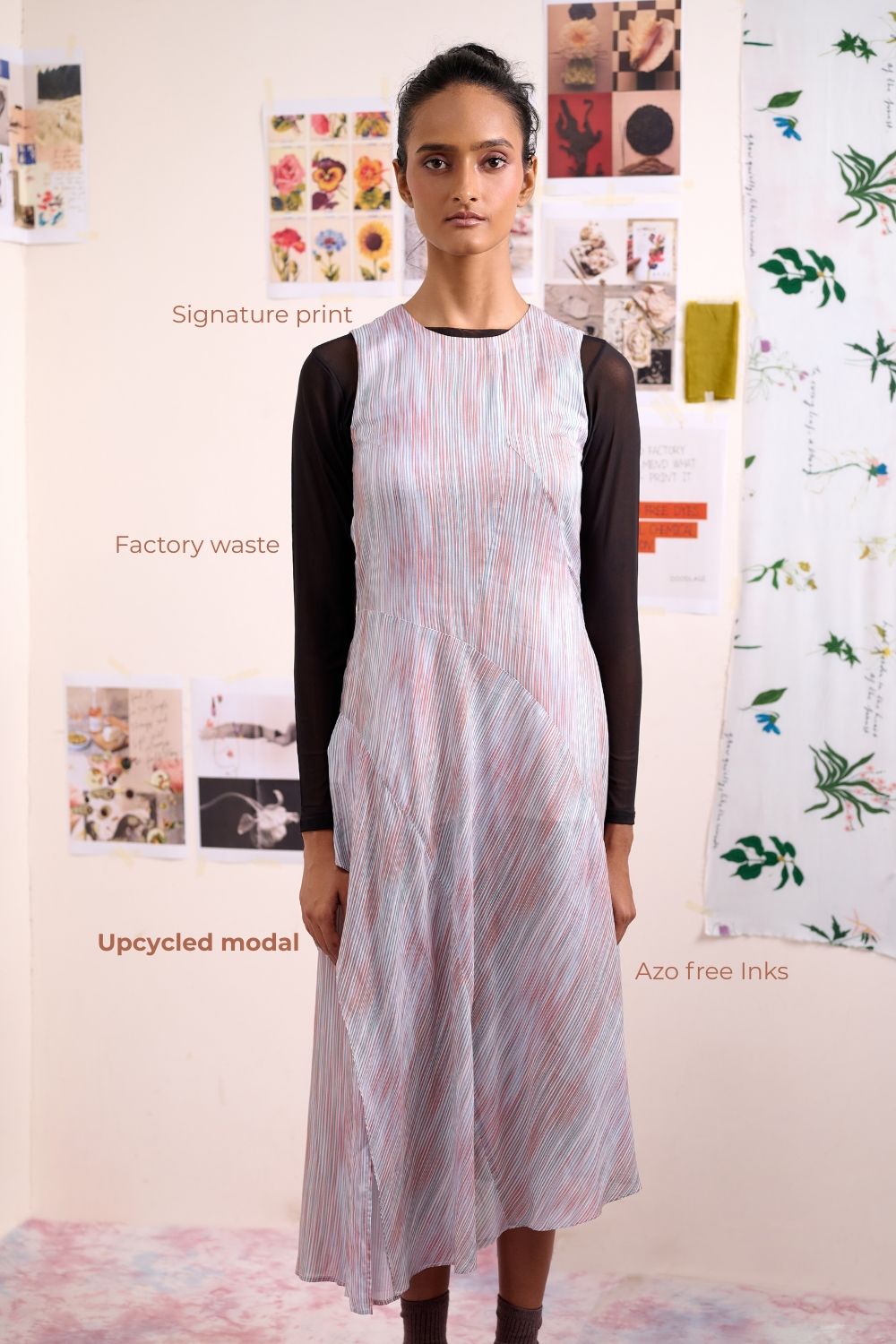 HERON STRIPE DRESS