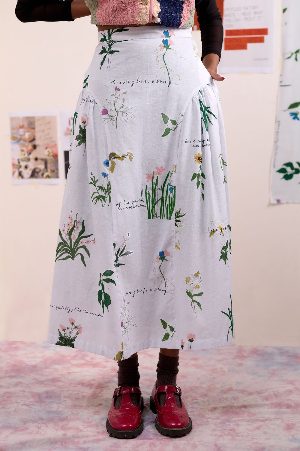 VELORA PRINTED SKIRT