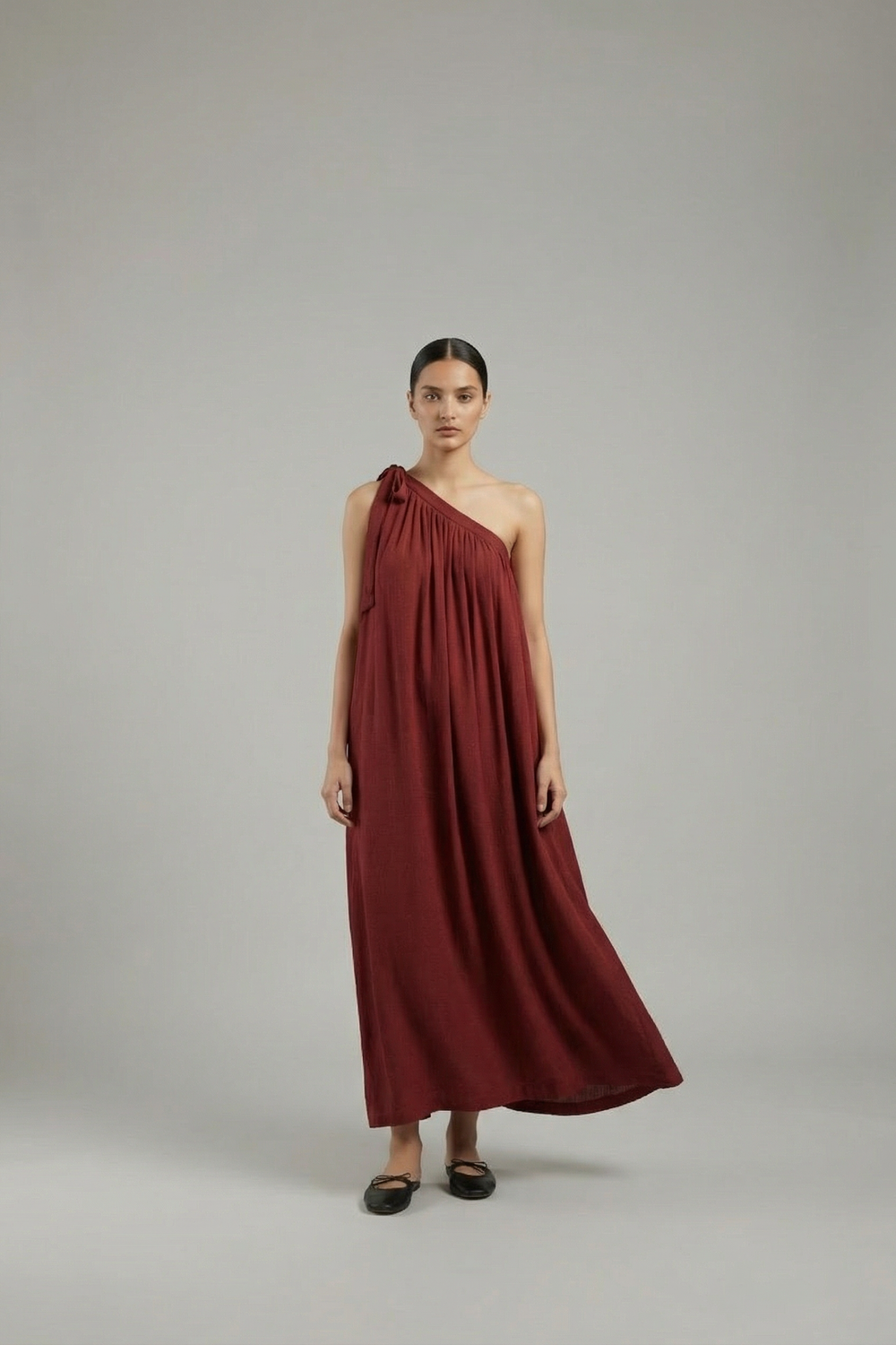 DARYL MAROON DRESS