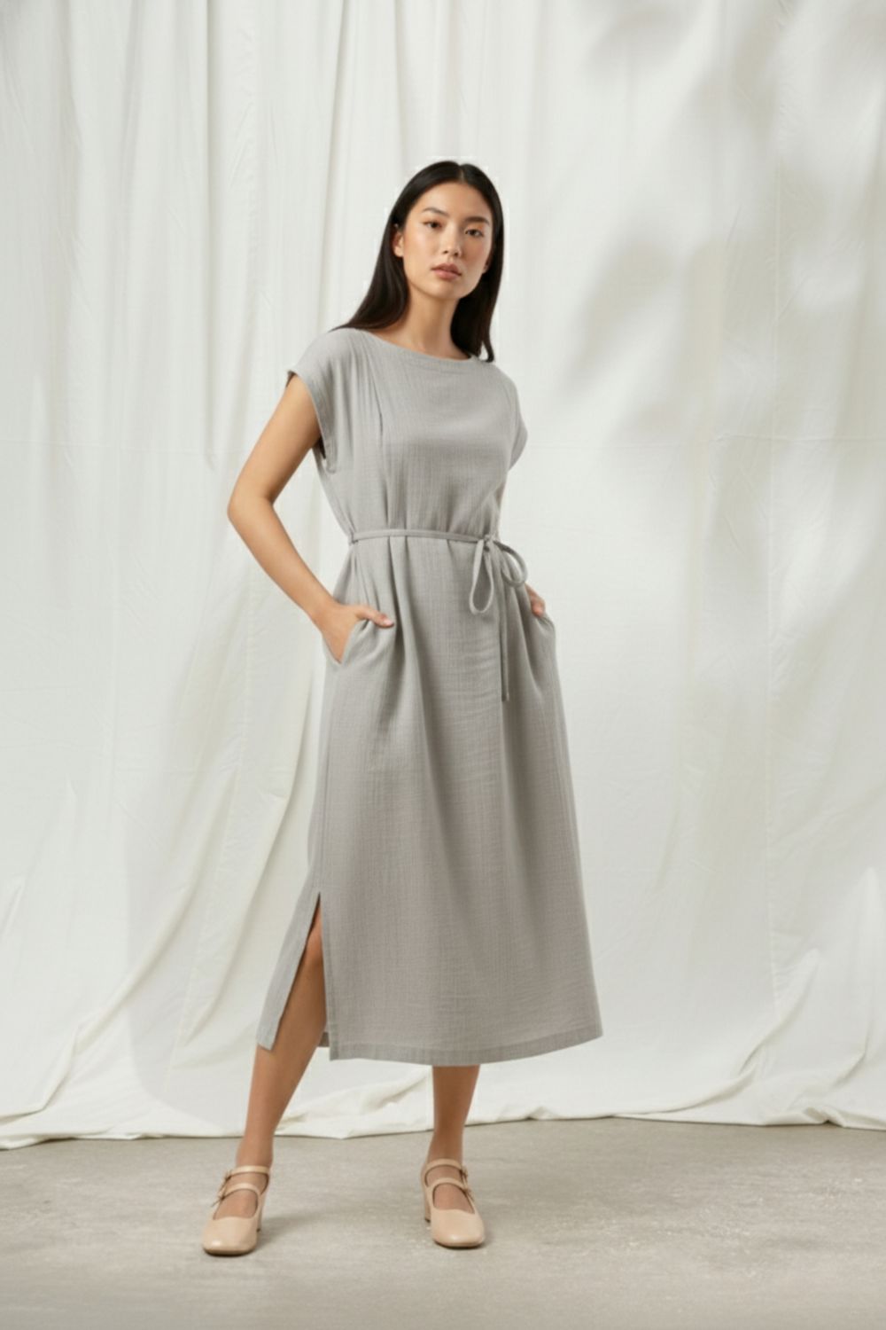 ERNA GREY DRESS
