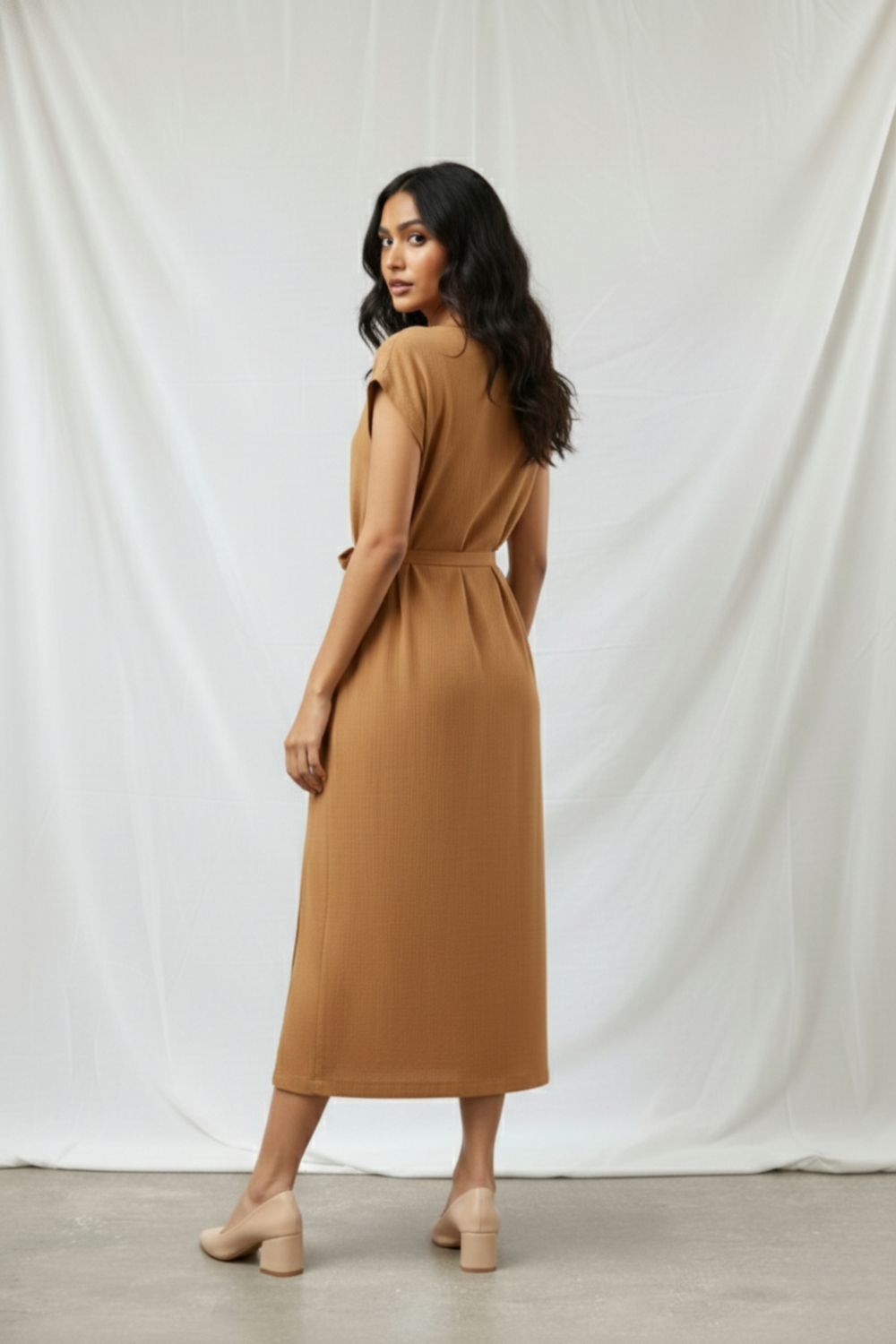ERNA BEIGE DRESS