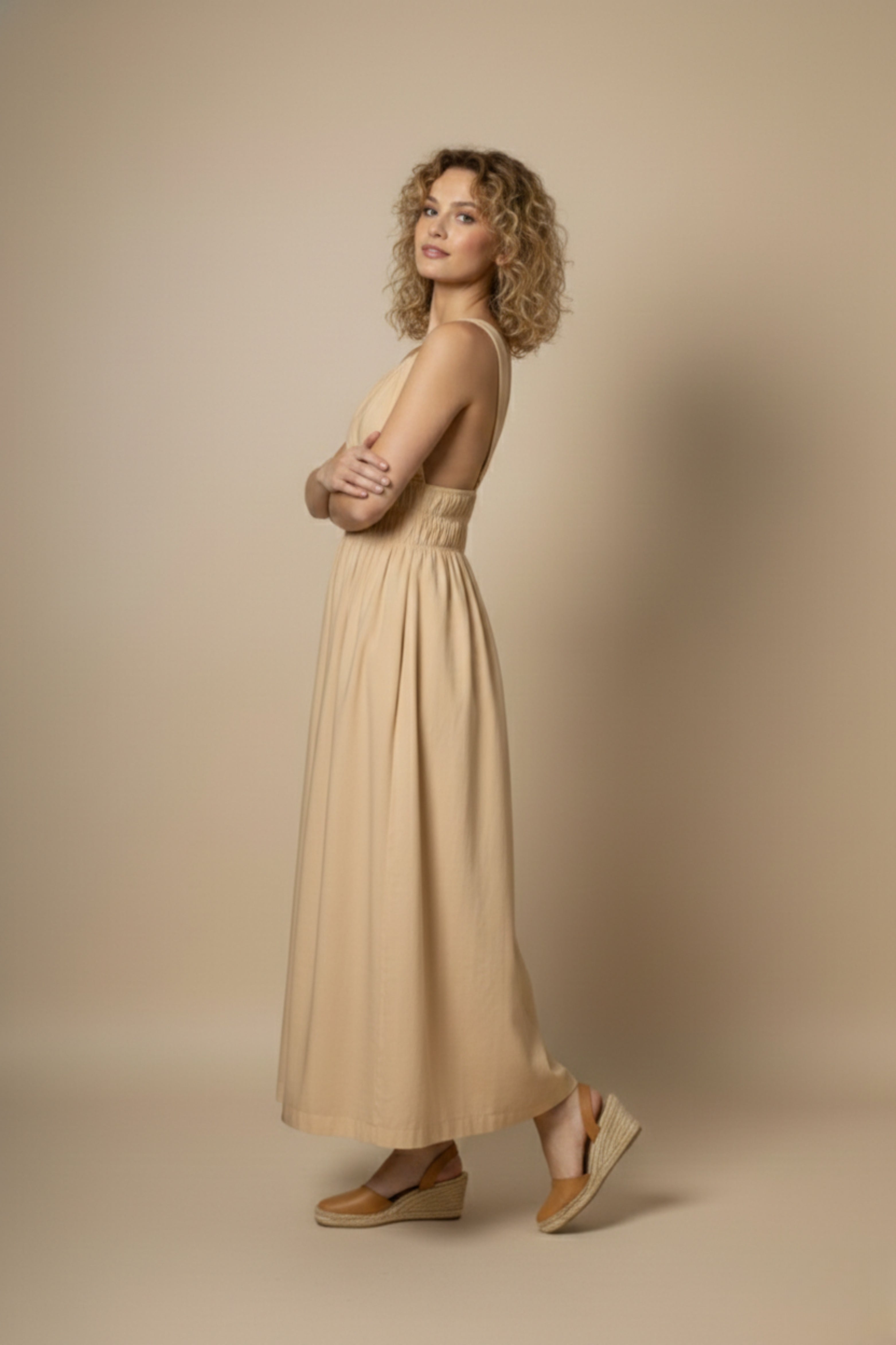 AUGUST BEIGE DRESS