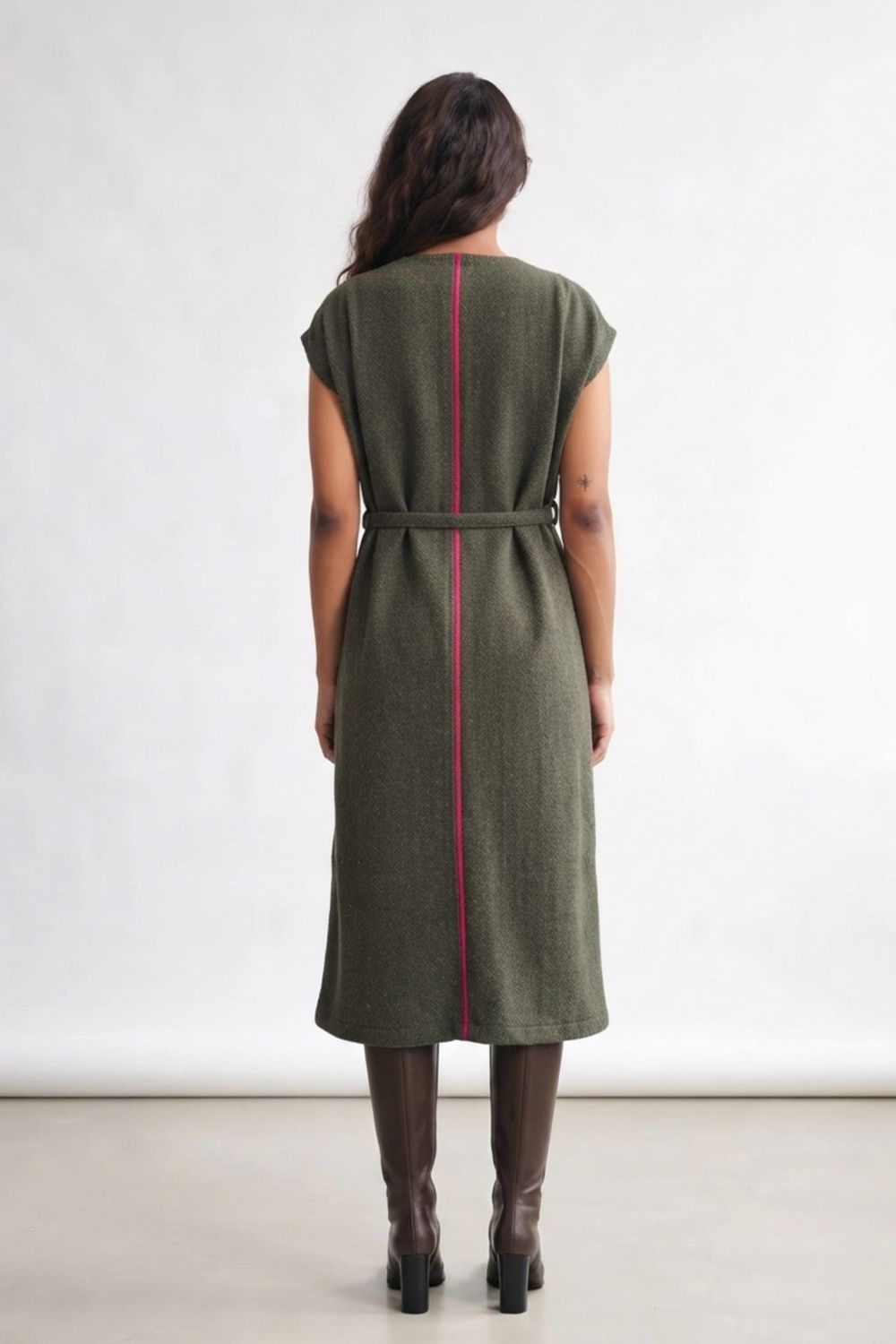 ERNA GREEN WOOLLEN DRESS