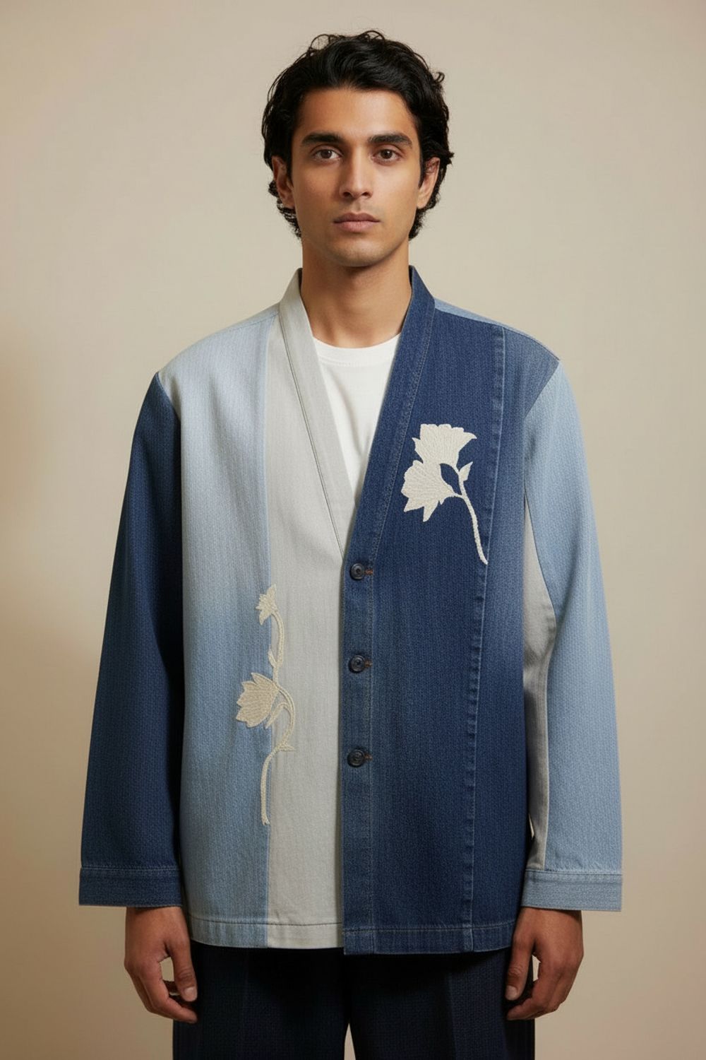 IVY DENIM PANELLED JACKET