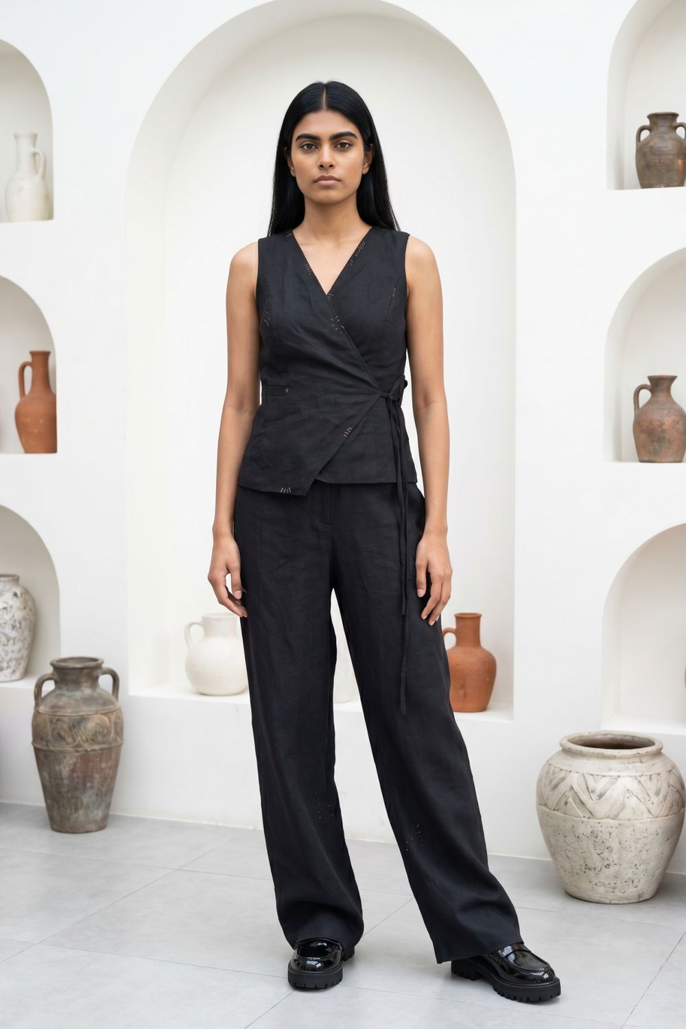 SYLVIA BLACK WAISTCOAT