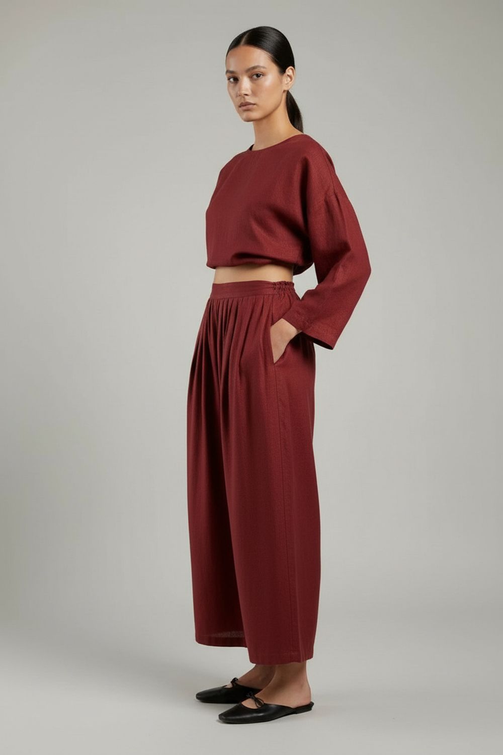 AURORA MAROON PANTS