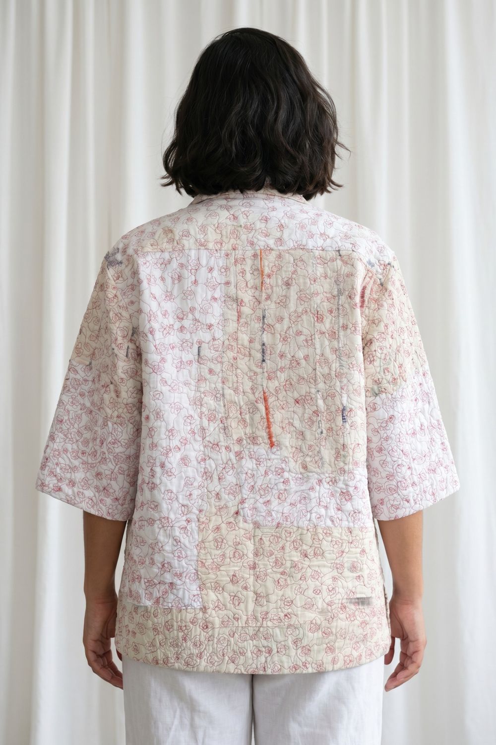 NOREN WHITE EMBROIDERED SHIRT