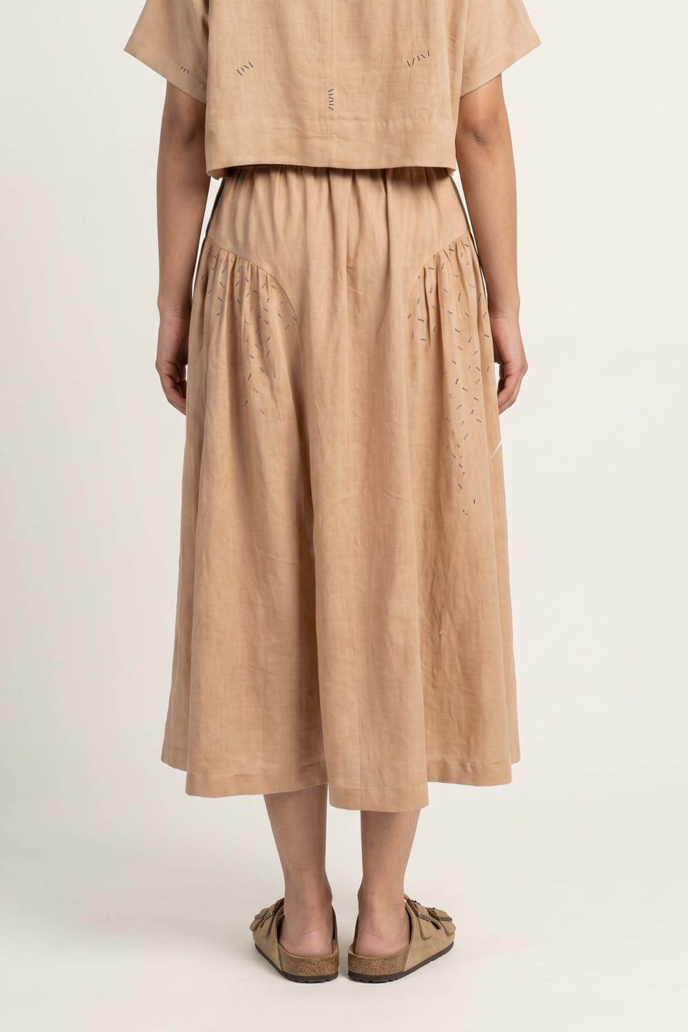 VELORA BEIGE SKIRT
