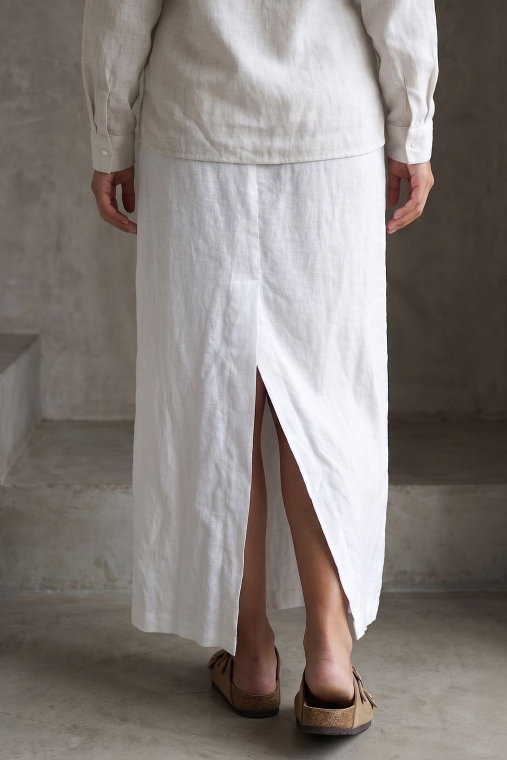 ABBY SOFT WHITE SKIRT
