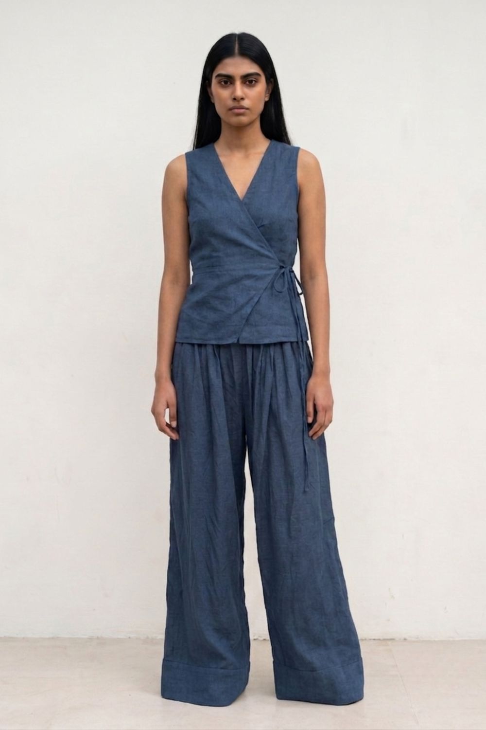 SYLVIA MUTED INDIGO SET