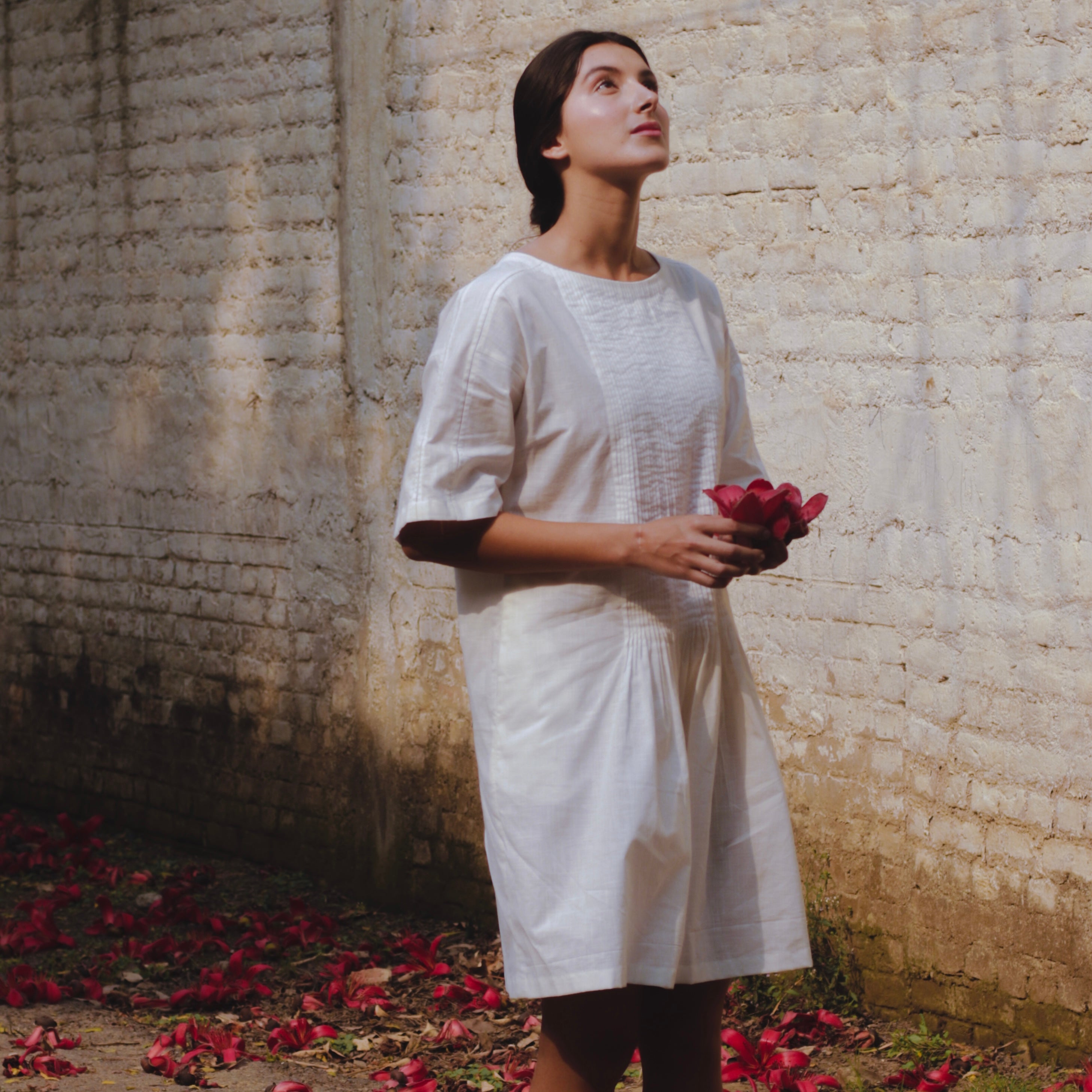 Jean White Tunic