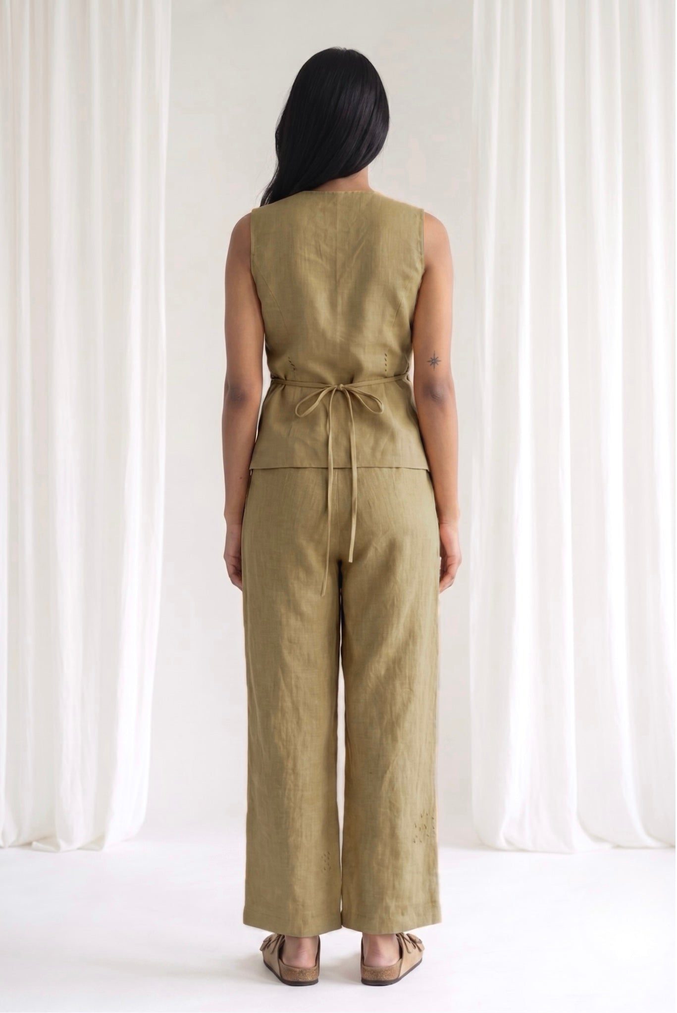 SYLVIA BEIGE WAISTCOAT