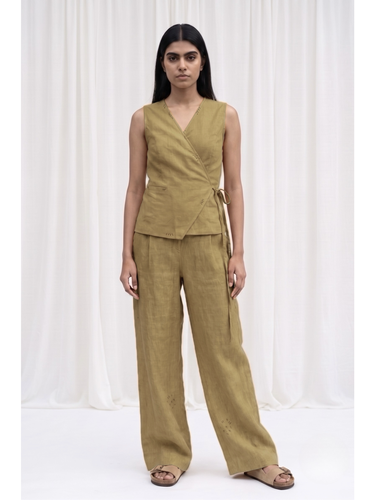 SYLVIA BEIGE WAISTCOAT
