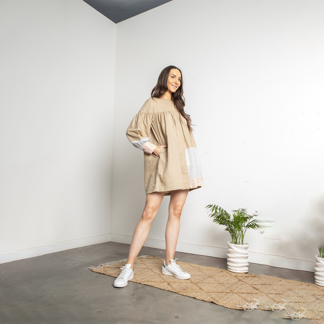 TYANA GATHERED DRESS