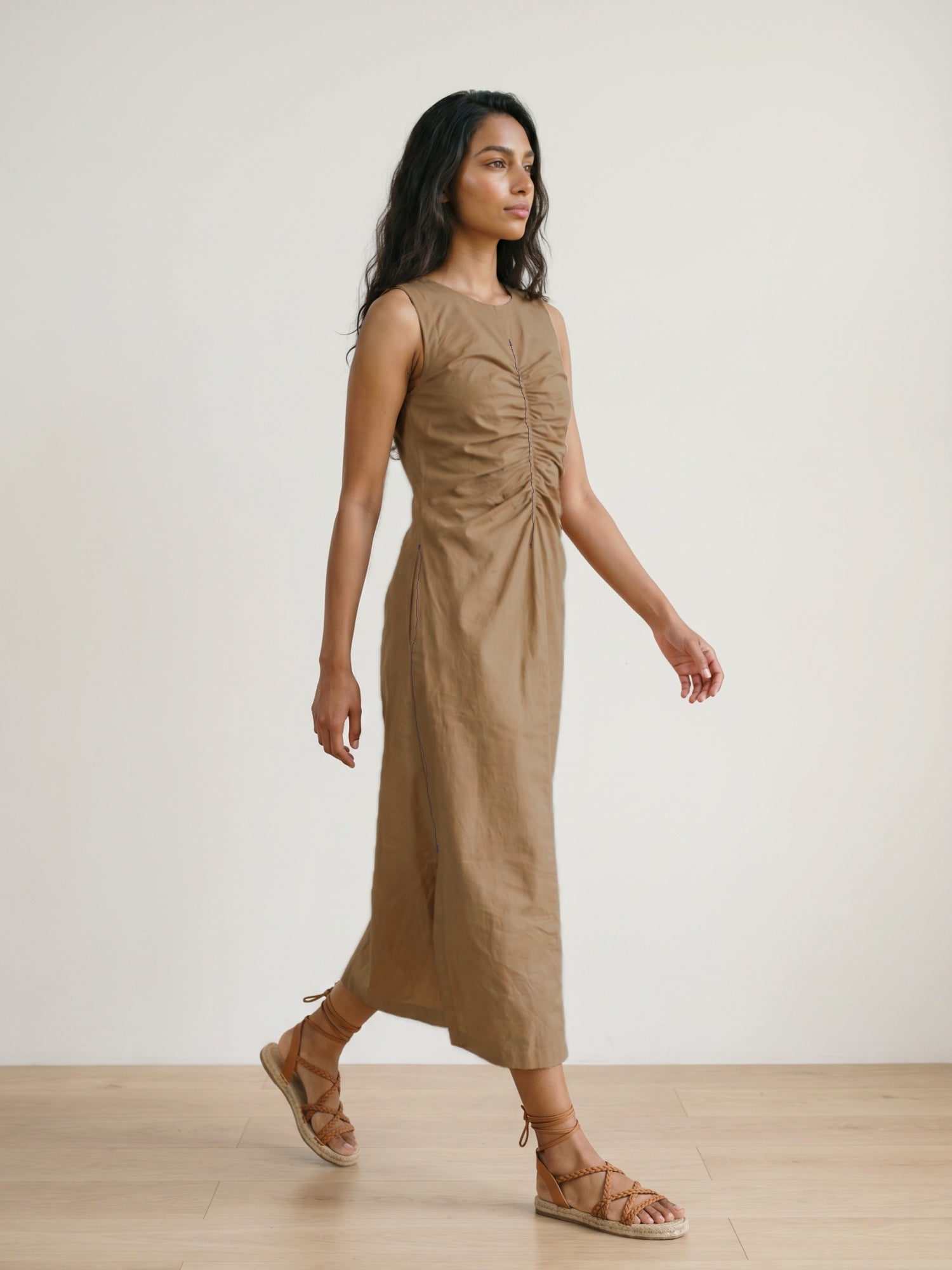 SARAH SAND BEIGE DRESS