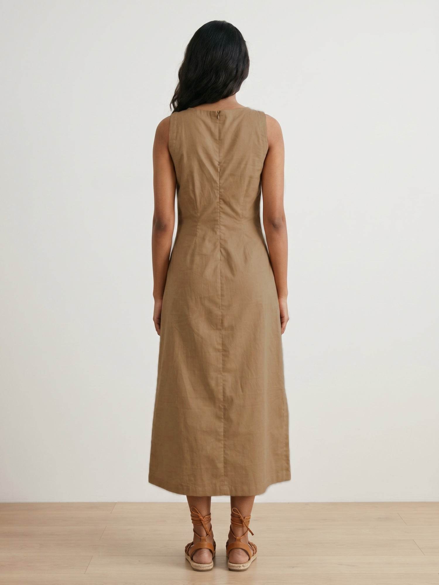 SARAH SAND BEIGE DRESS