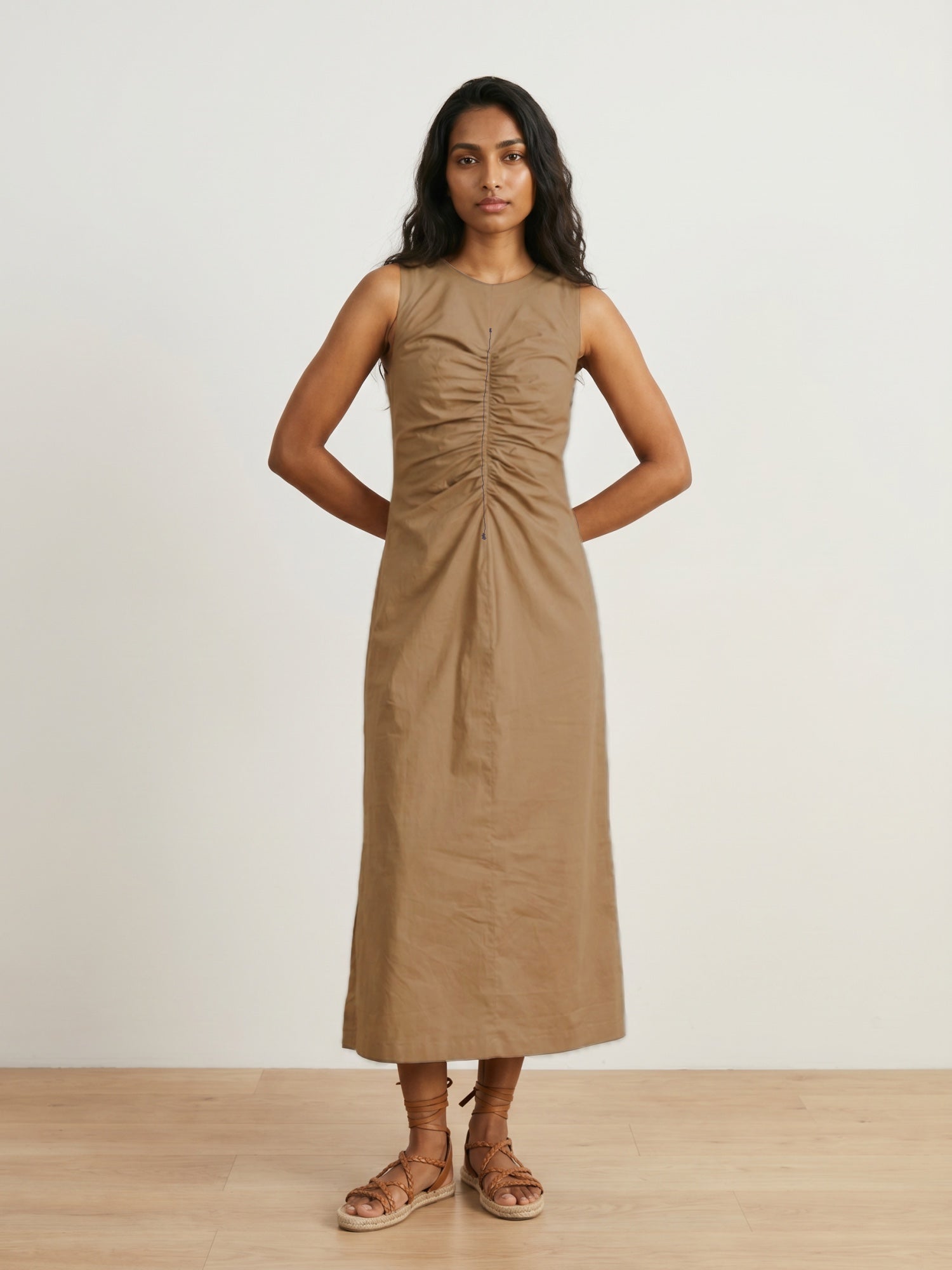SARAH SAND BEIGE DRESS