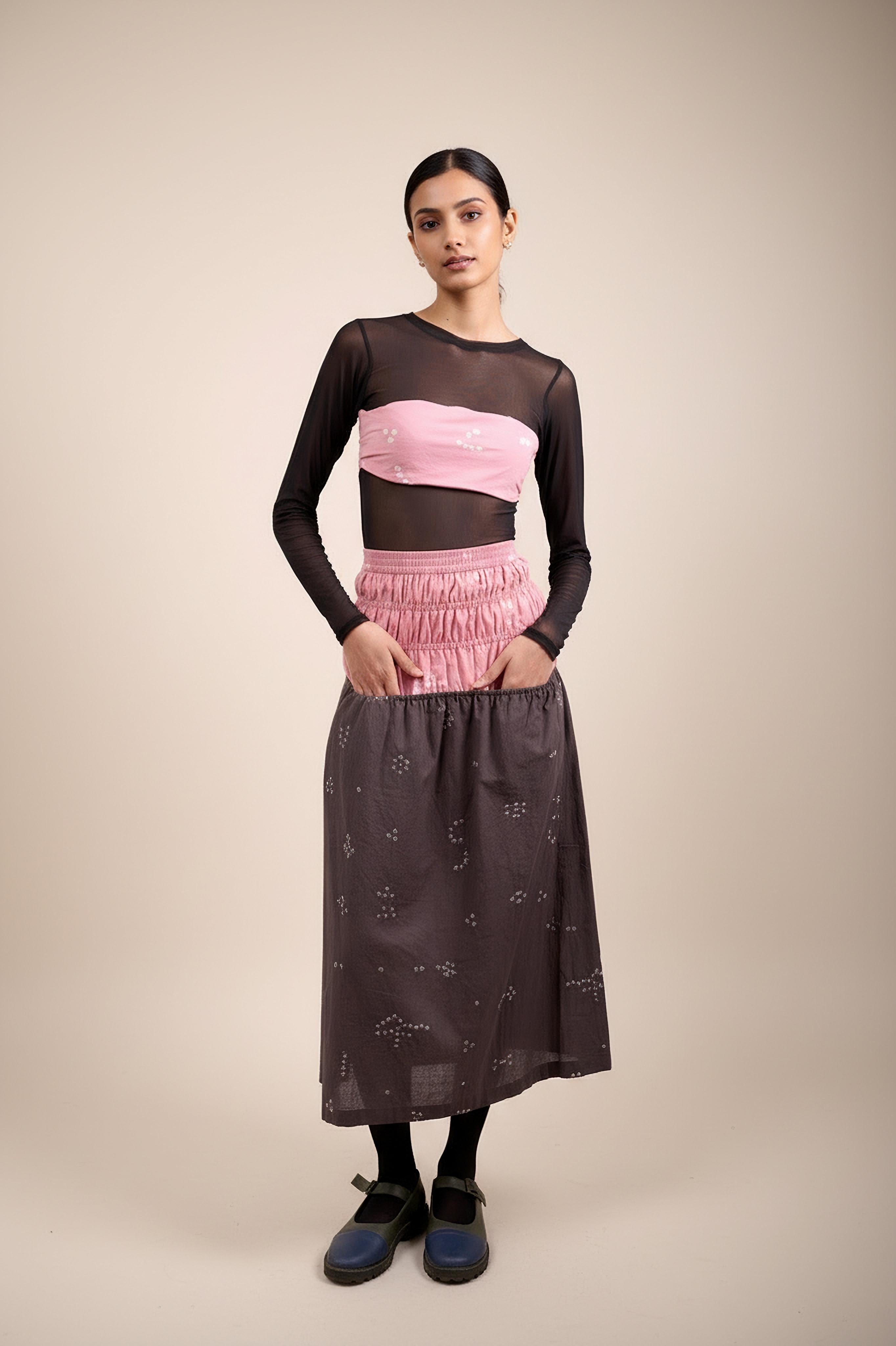 VINE BANDHANI SKIRT