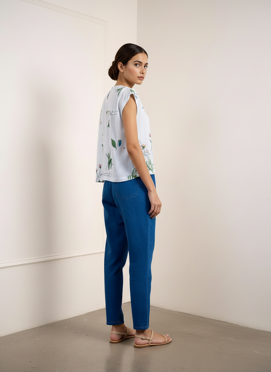 MISTELLE PRINTED TOP