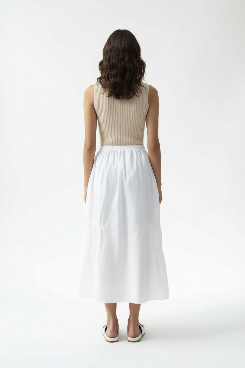 Lizzy White Skirt