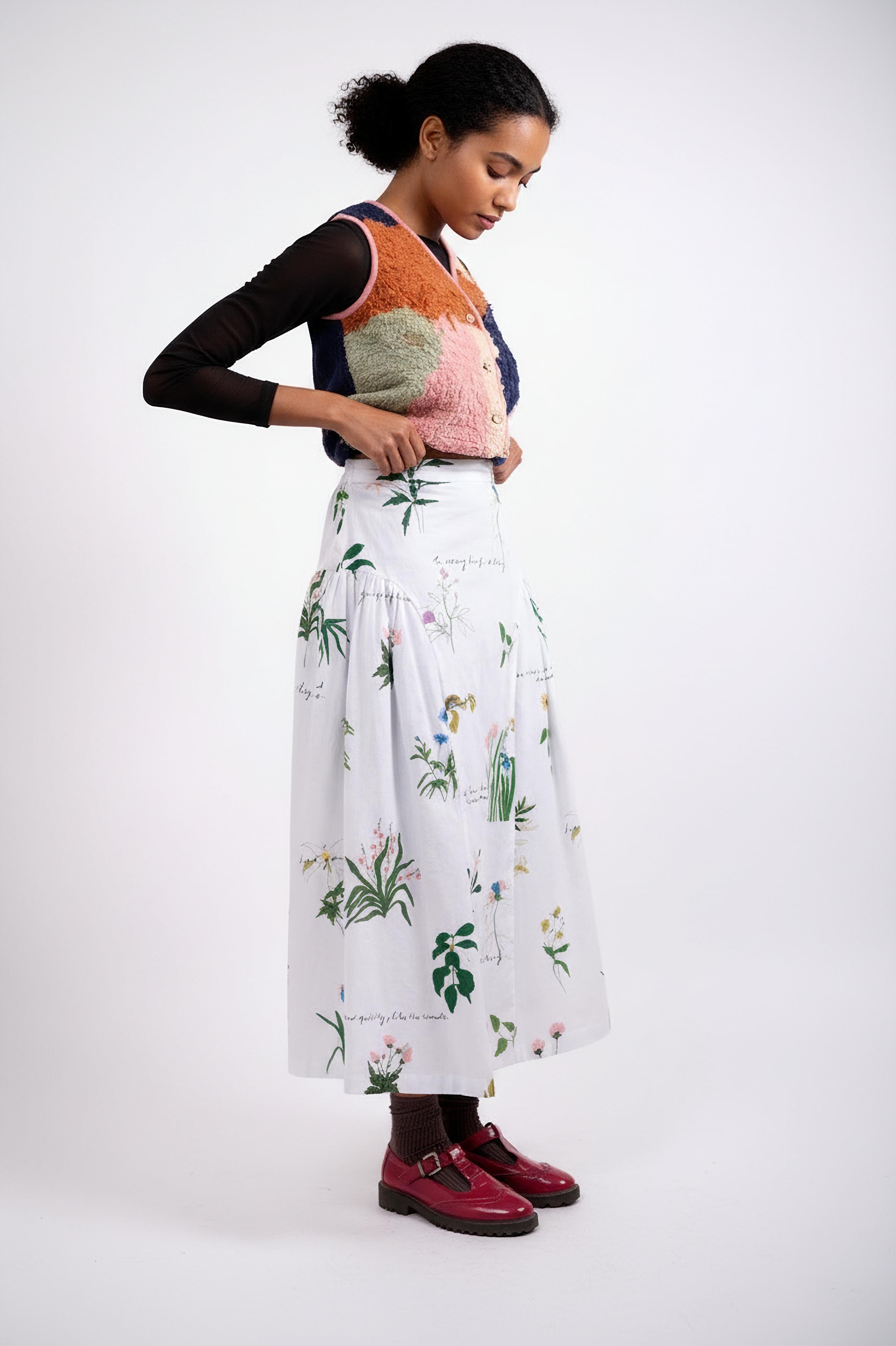 VELORA PRINTED SKIRT