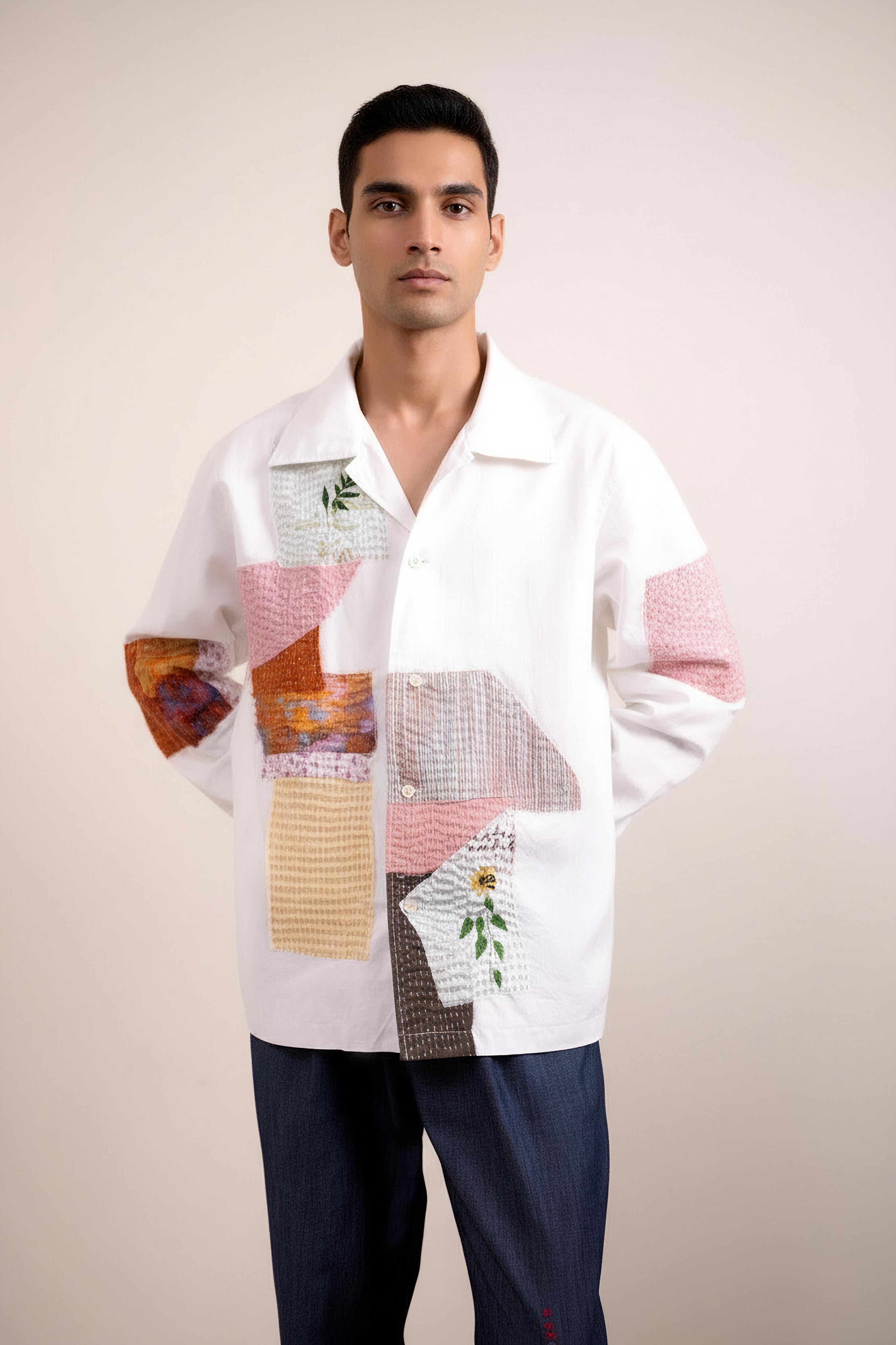 NOVELLE PATCHWORK SHIRT
