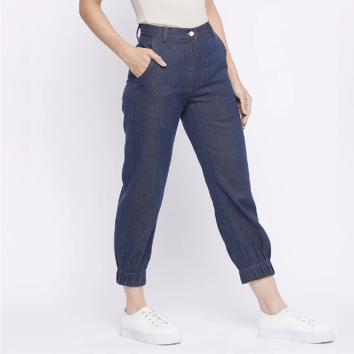 UPCYCLED TUCKED PANTS
