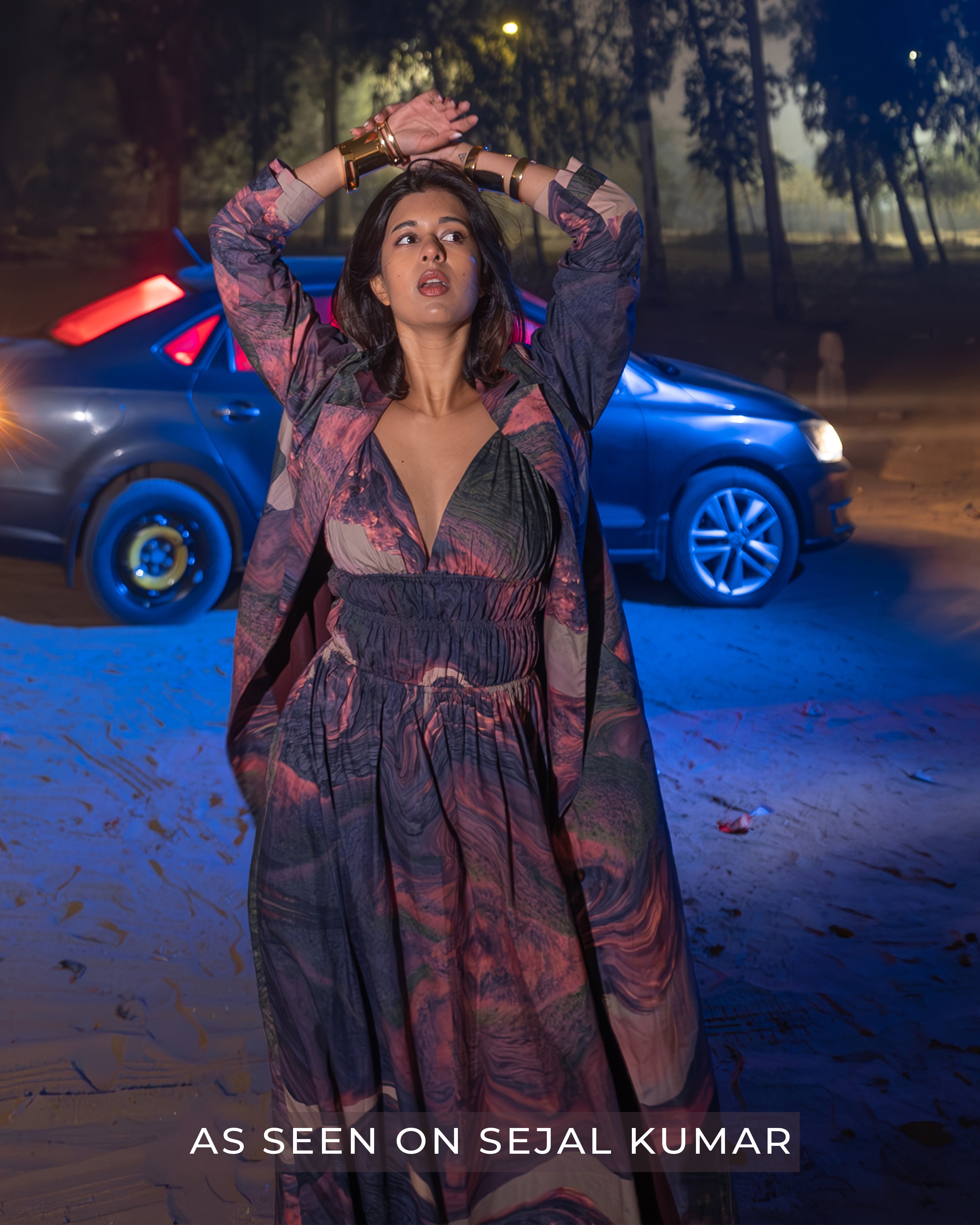 August printed dress