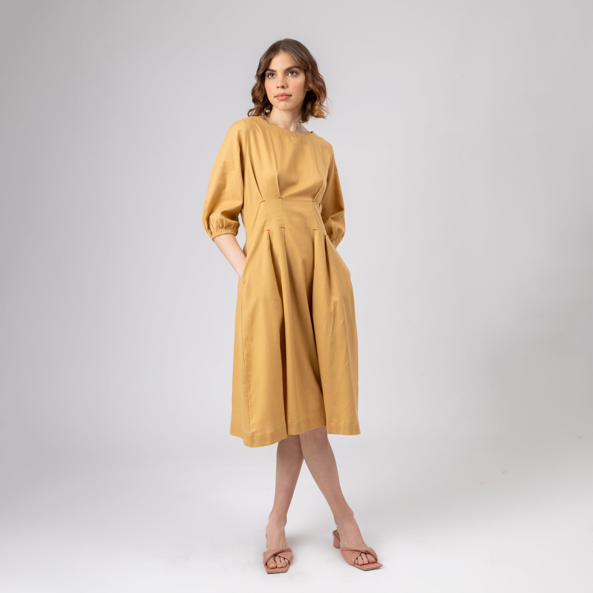 Celia Beige Dress
