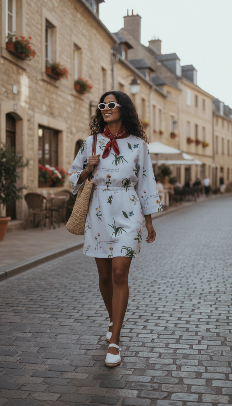 AURIELLE PRINTED DRESS