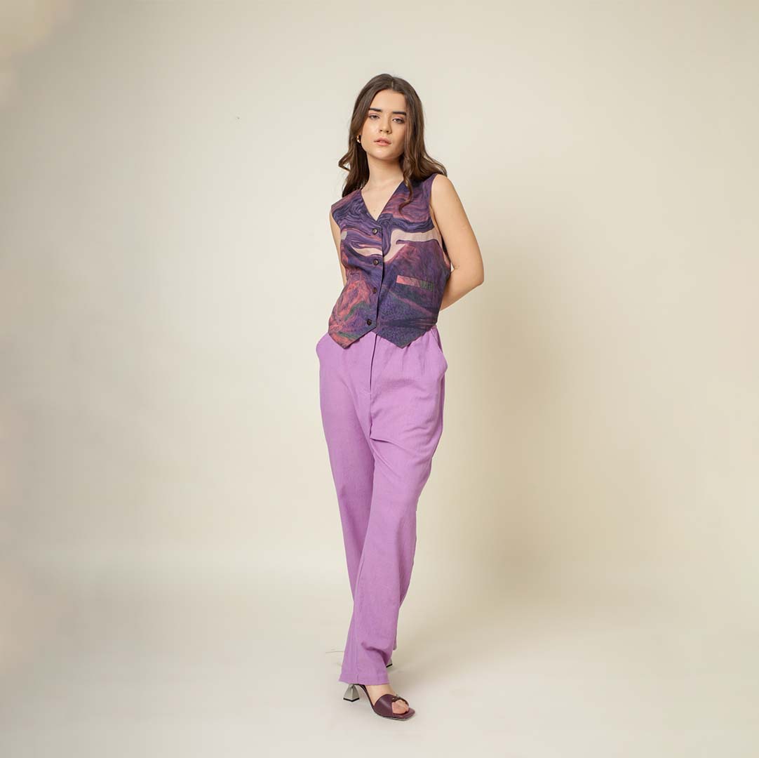 Francis printed  waist coat