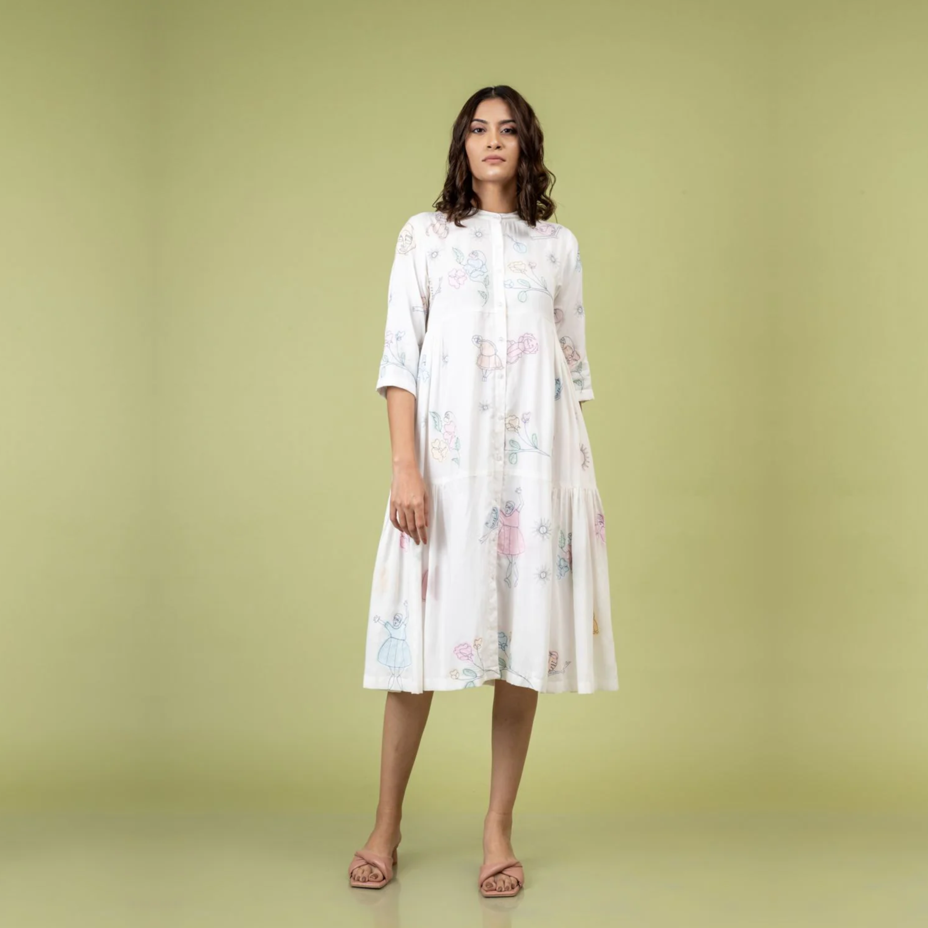 Seville Embroidered Dress