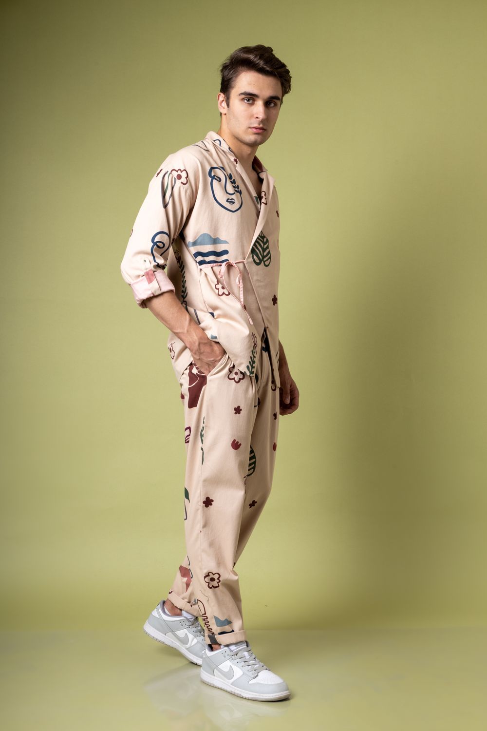 Beige Wrap Shacket