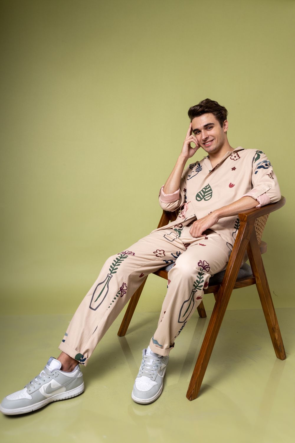 Beige Wrap Shacket