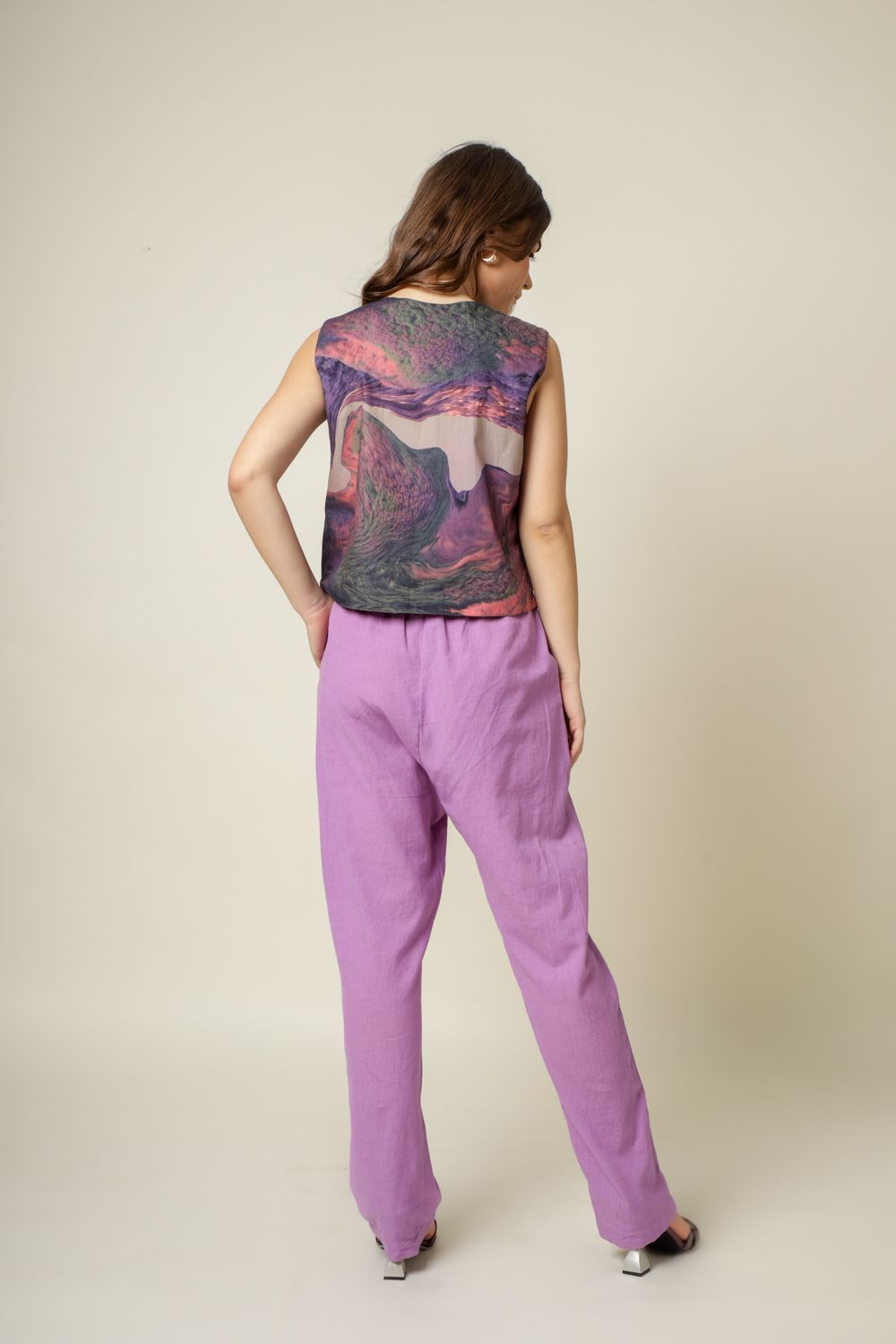 Francis printed  waist coat