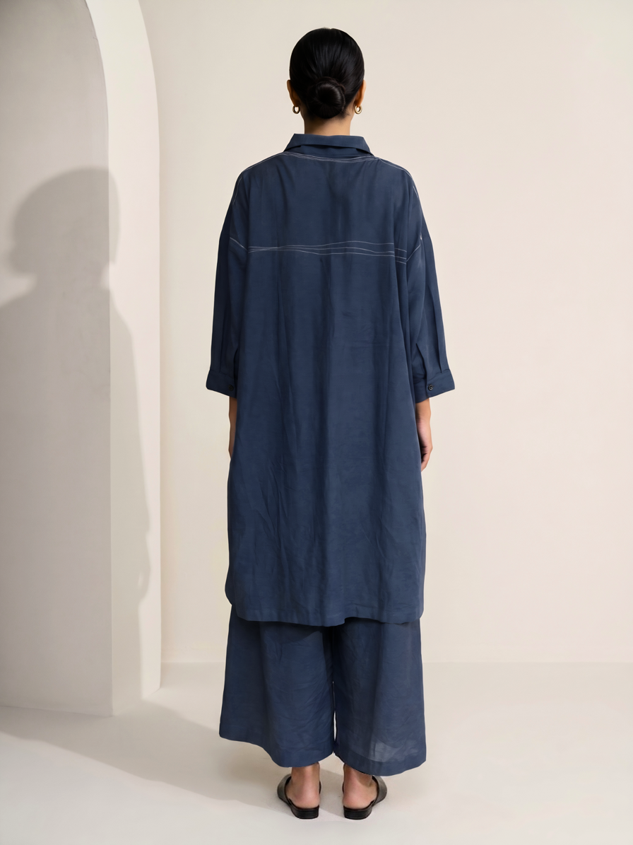 BLAKE MUTED INDIGO TUNIC