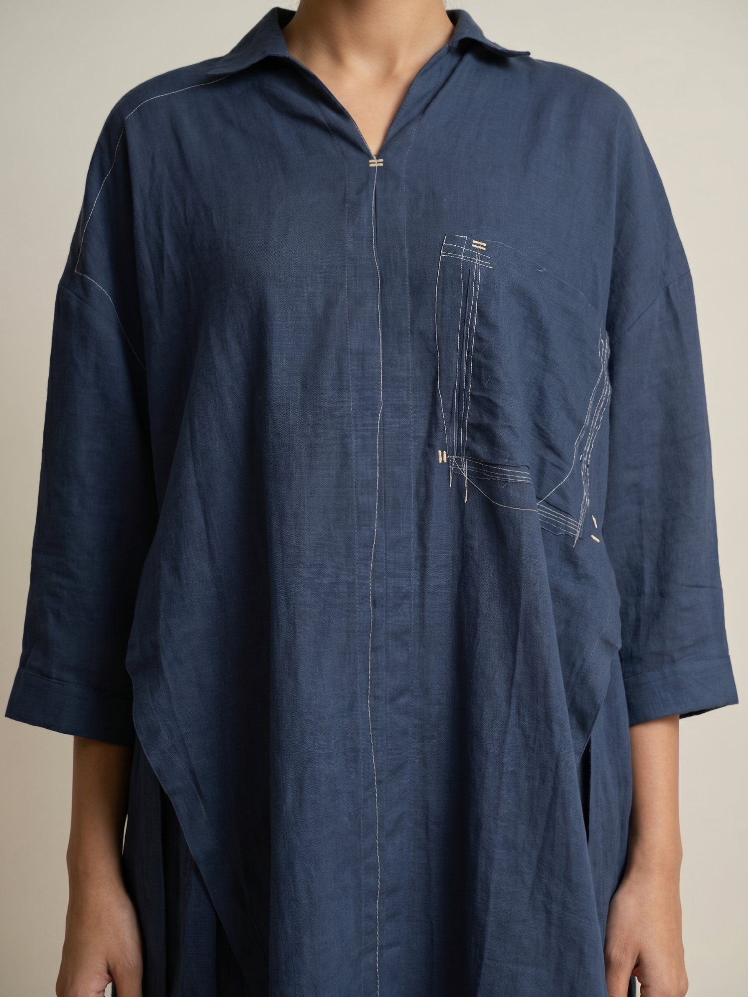 BLAKE MUTED INDIGO TUNIC