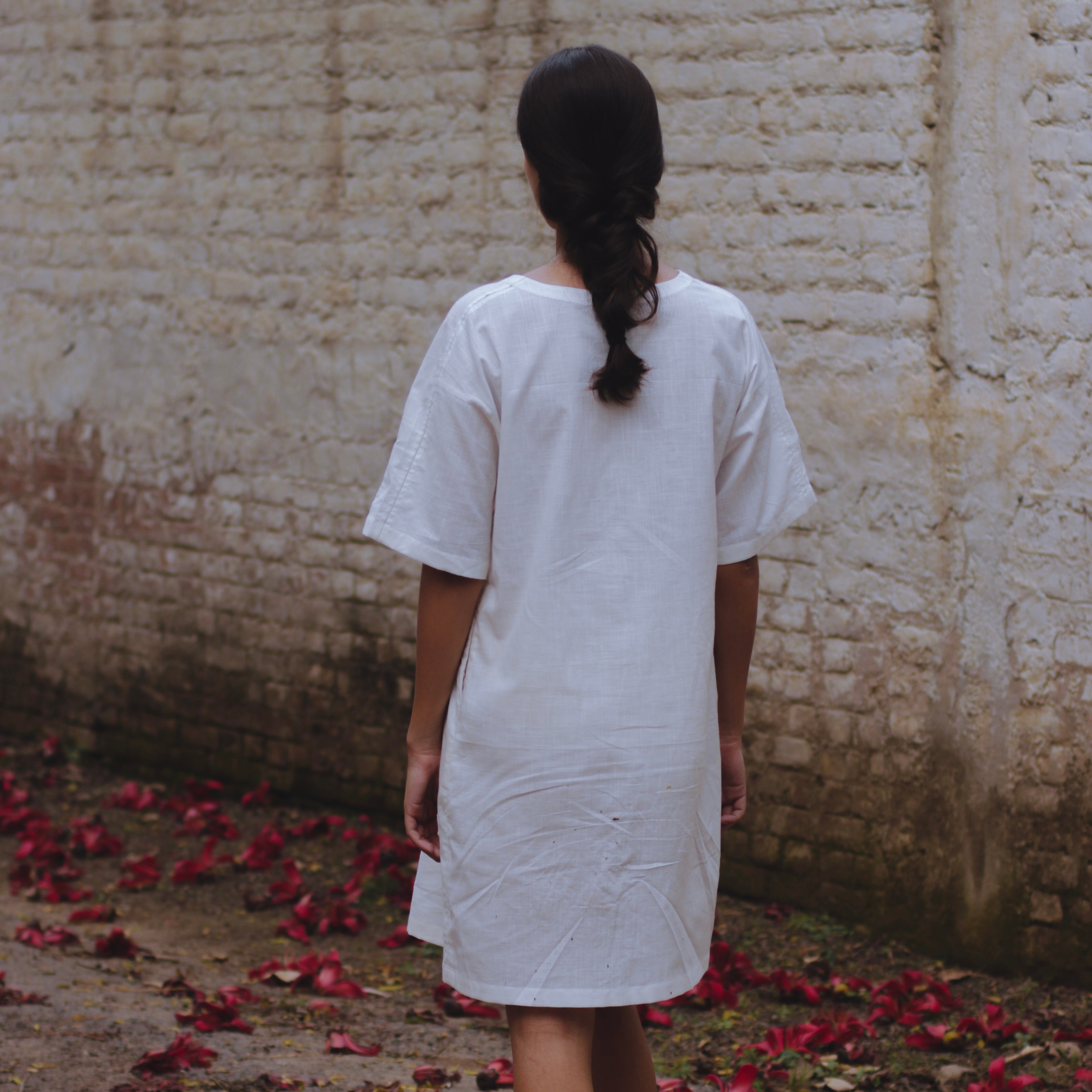 Jean White Tunic